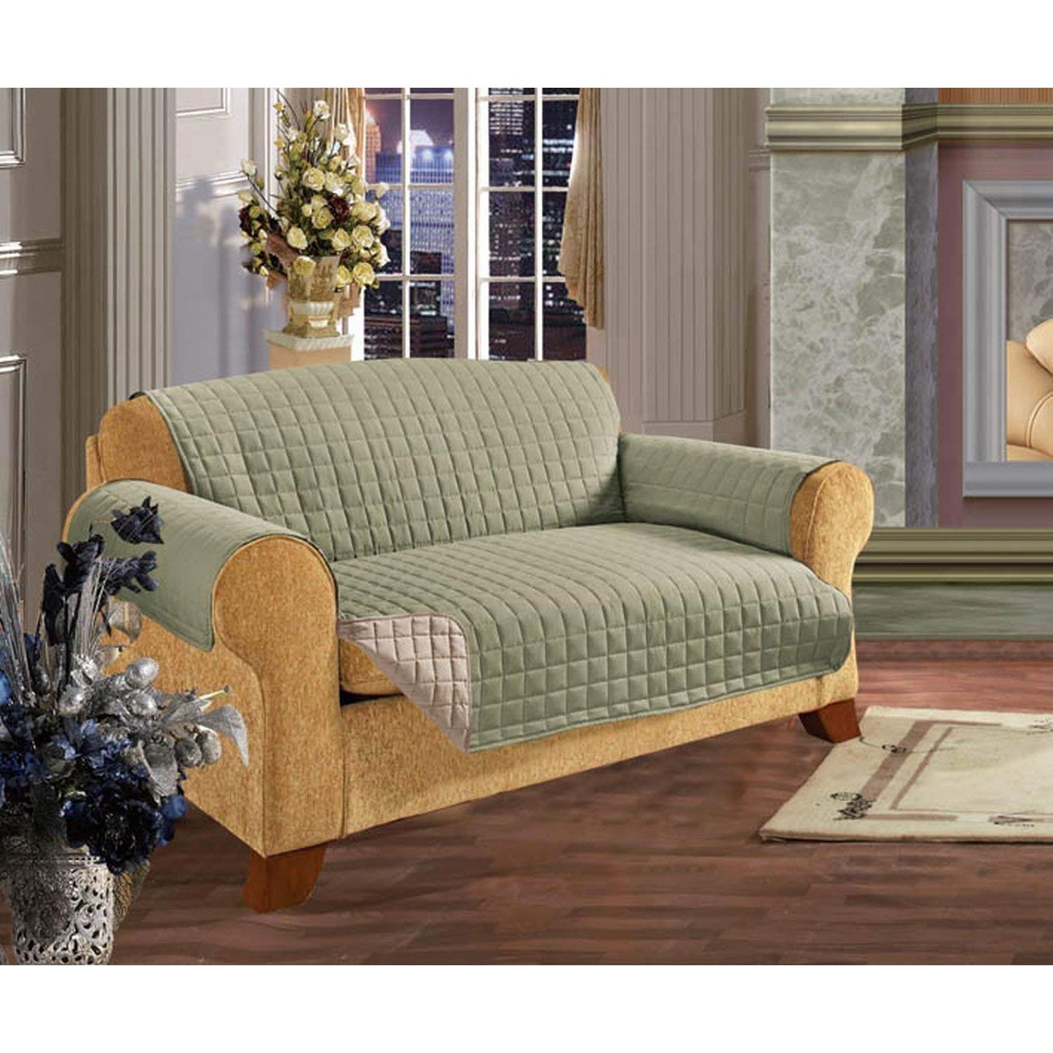 Reversible Elegant Comfort Quilted Furniture Protector