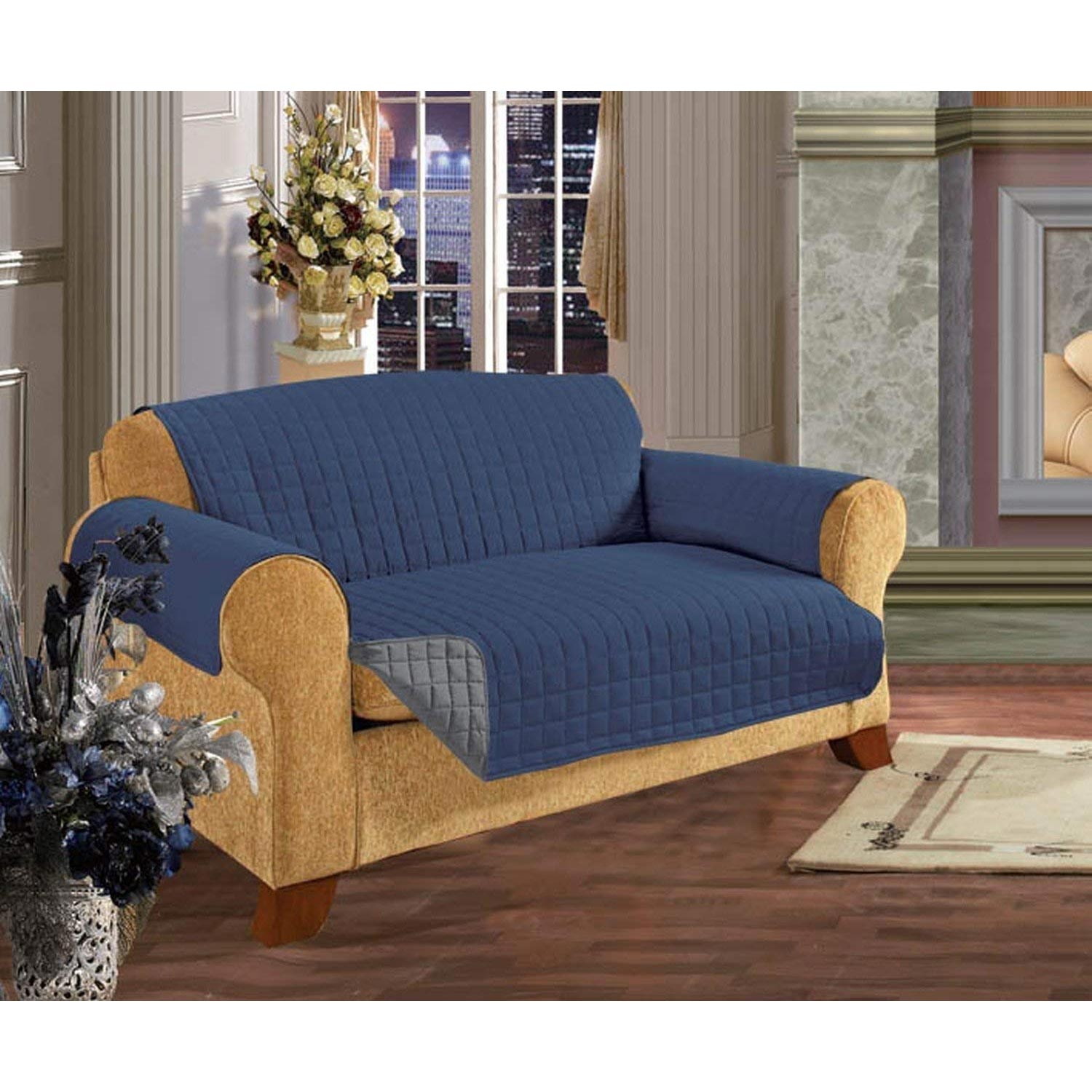 Reversible Elegant Comfort Quilted Furniture Protector