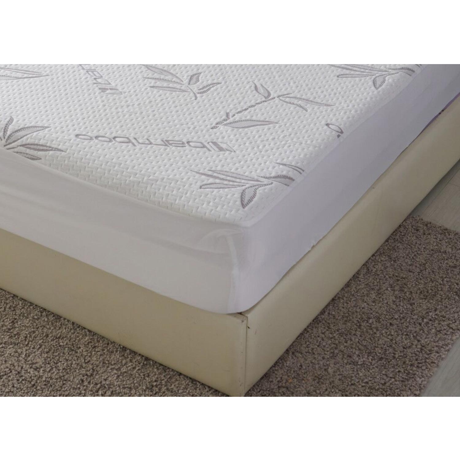 Bamboo Blend Waterproof Soft Hypoallergenic Matress Protector Vinyl Free