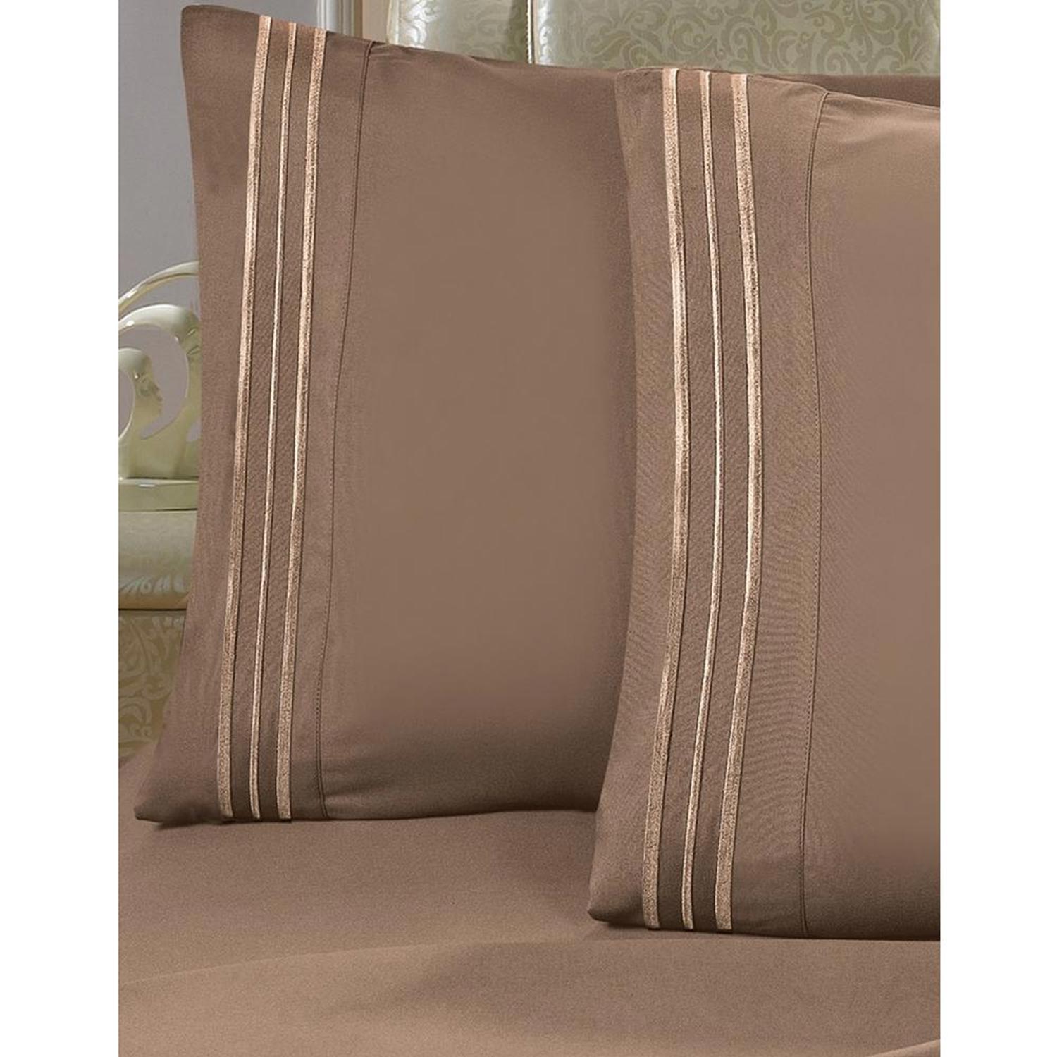 Elegant Comfort 1500 Thread Count 4 pcs Bed Sheet Set, Deep Pocket Up to 16" 