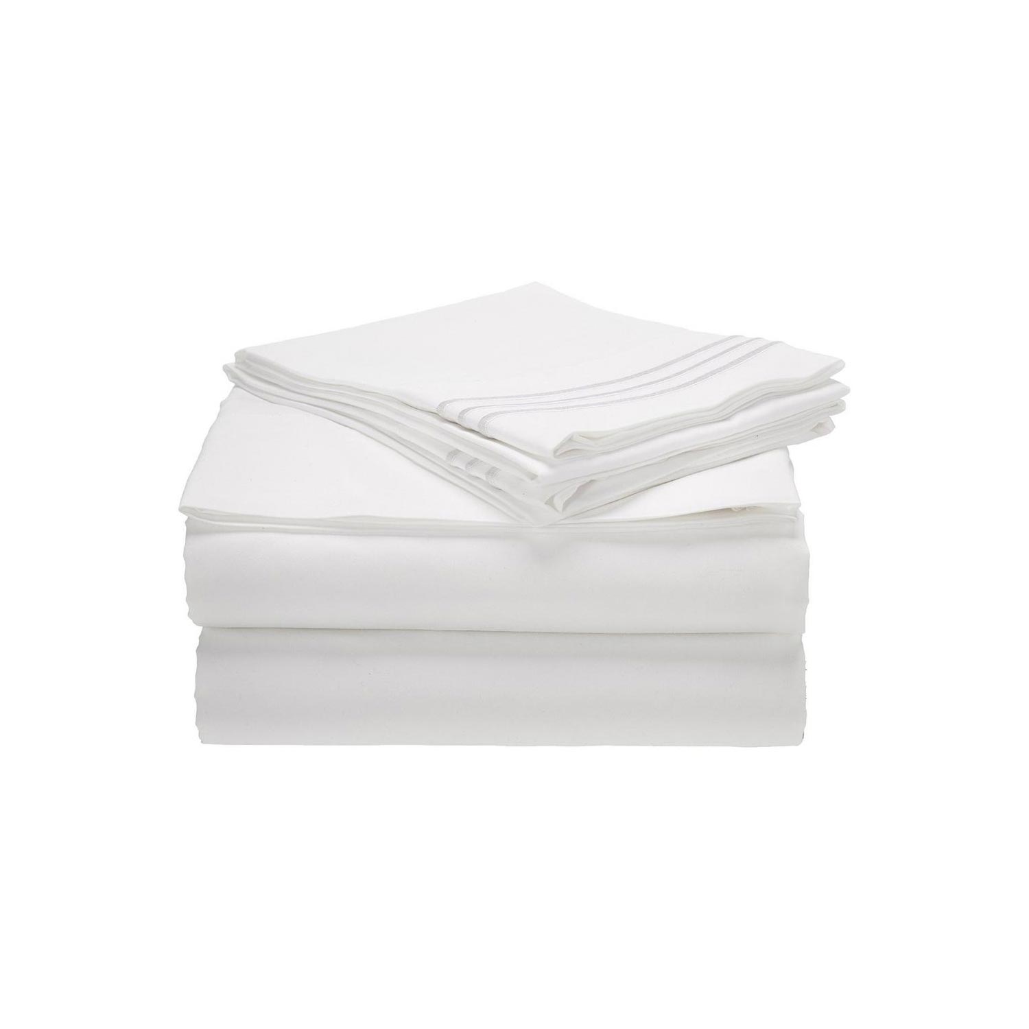 Elegant Comfort 1500 Thread Count 4 pcs Bed Sheet Set, Deep Pocket Up to 16" 