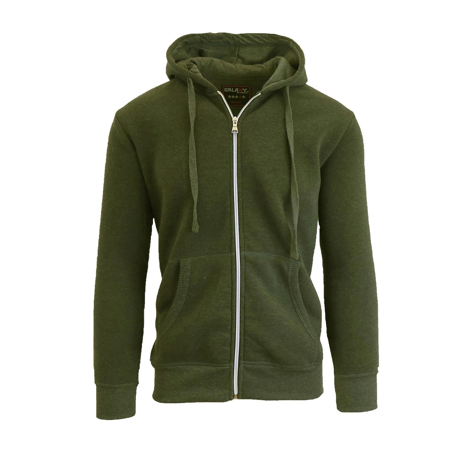 2 Pack Men's Zip-Up Fleece Hoodies