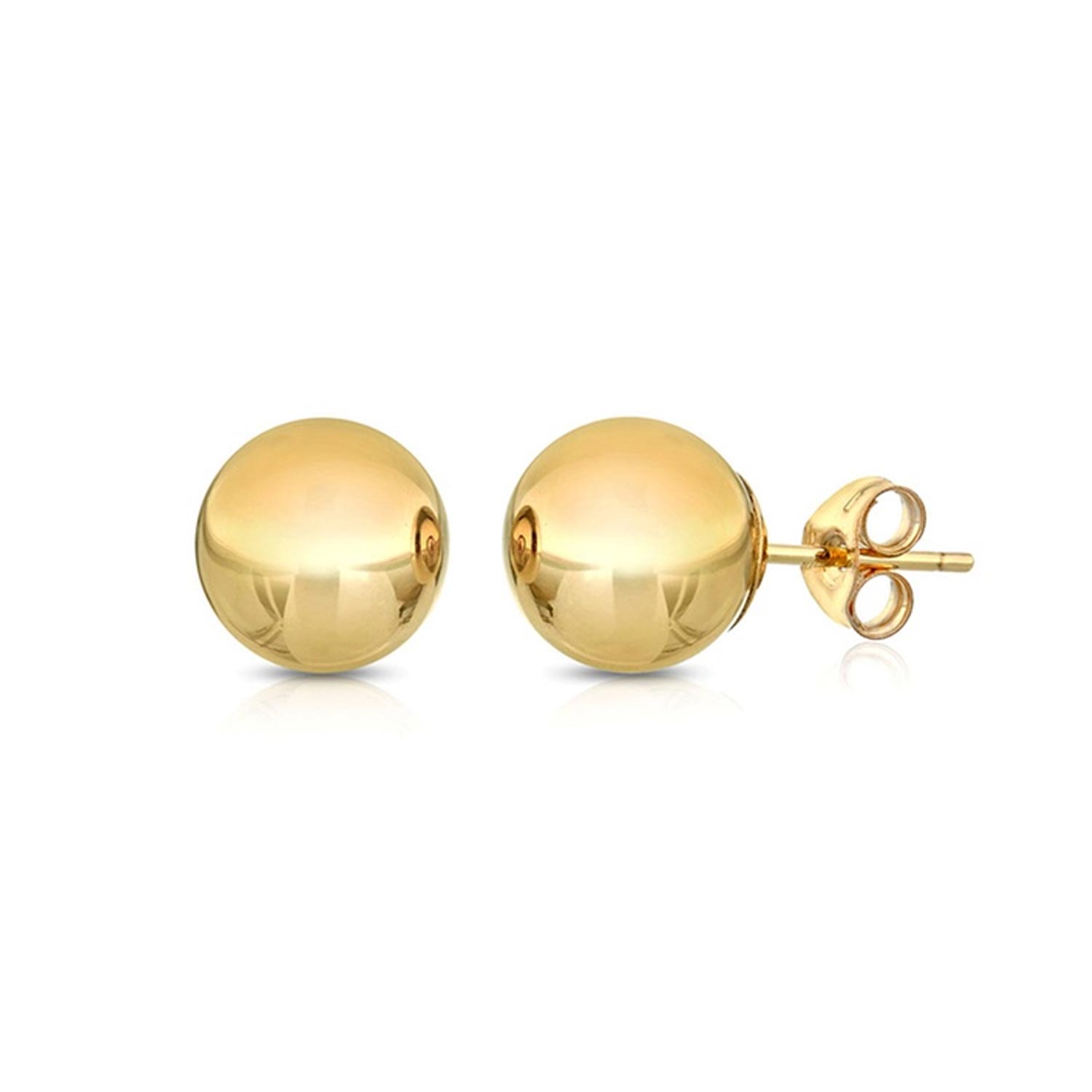 Solid 14K Gold Ball Studs