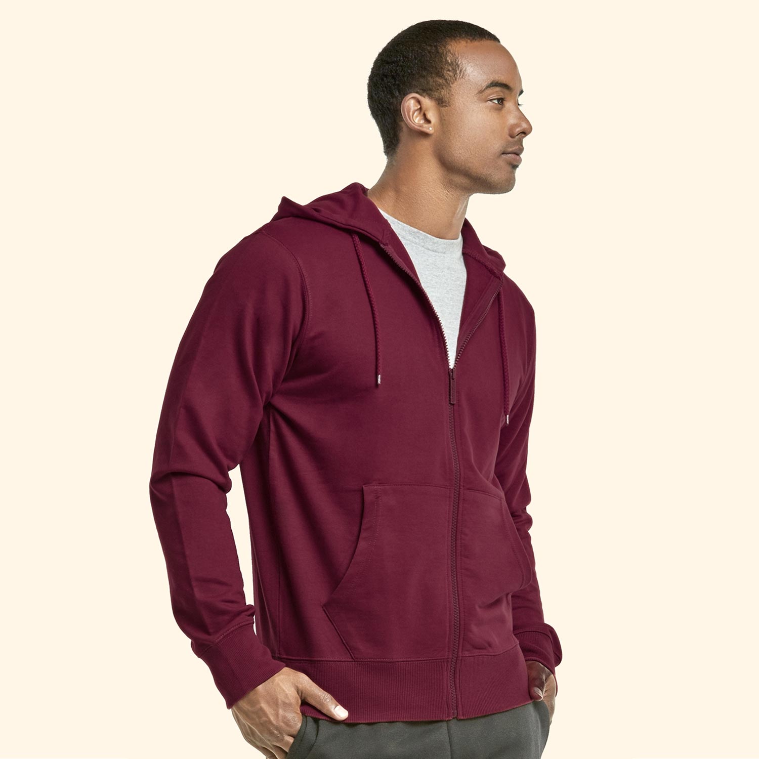 Top Pro Men's Terry Hoodie Jacket