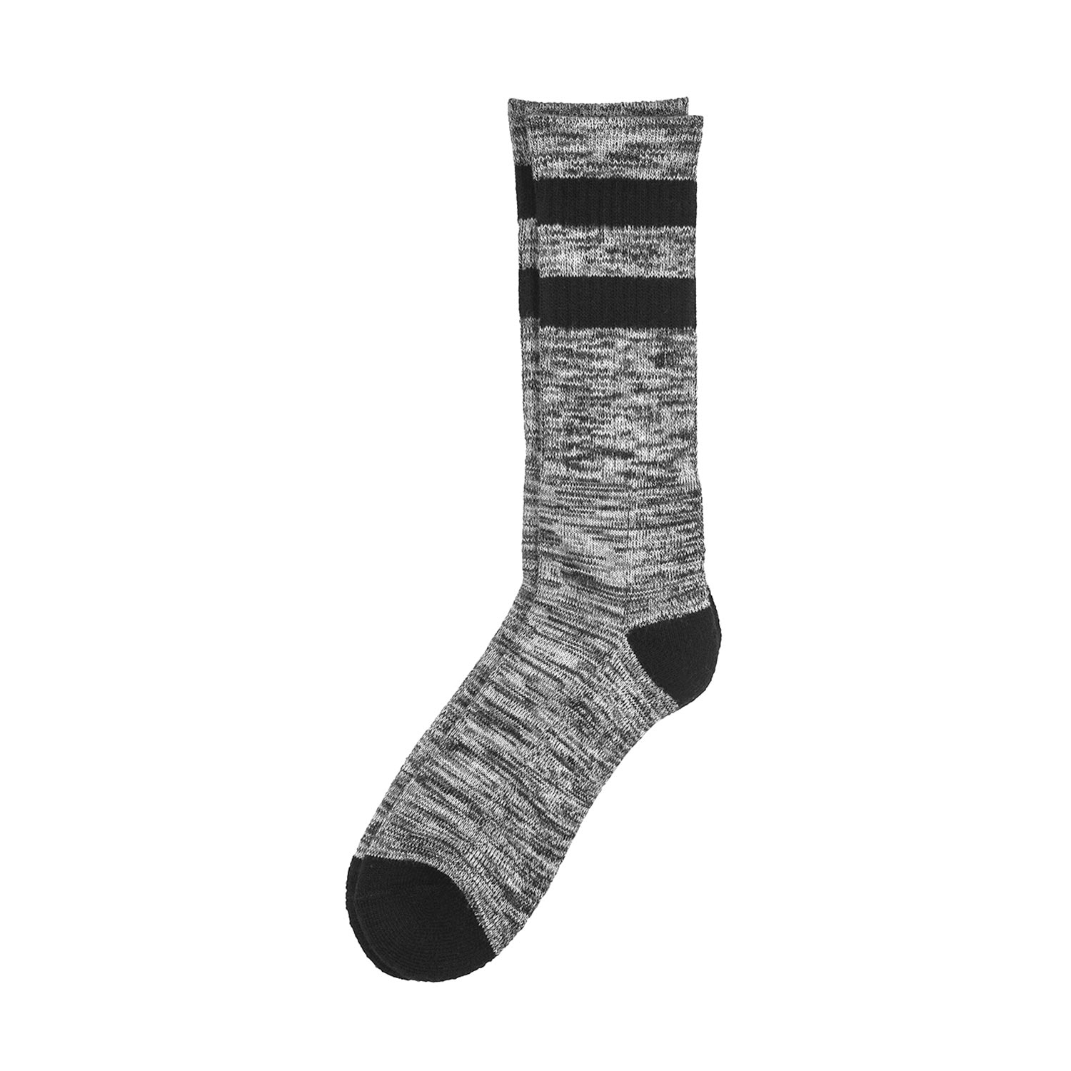 6 Pairs Men's Varsity Stripe Crew Socks