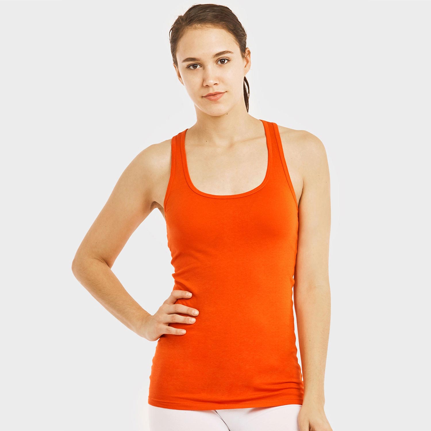 6 Pack Ladies Racerback Jersey Tank Top