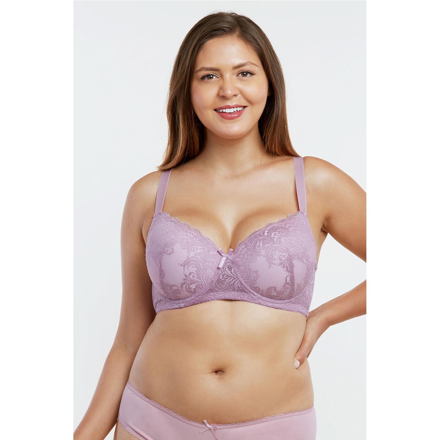 Ladies Full Cup Lace DD Cup Bra - 6 Pack