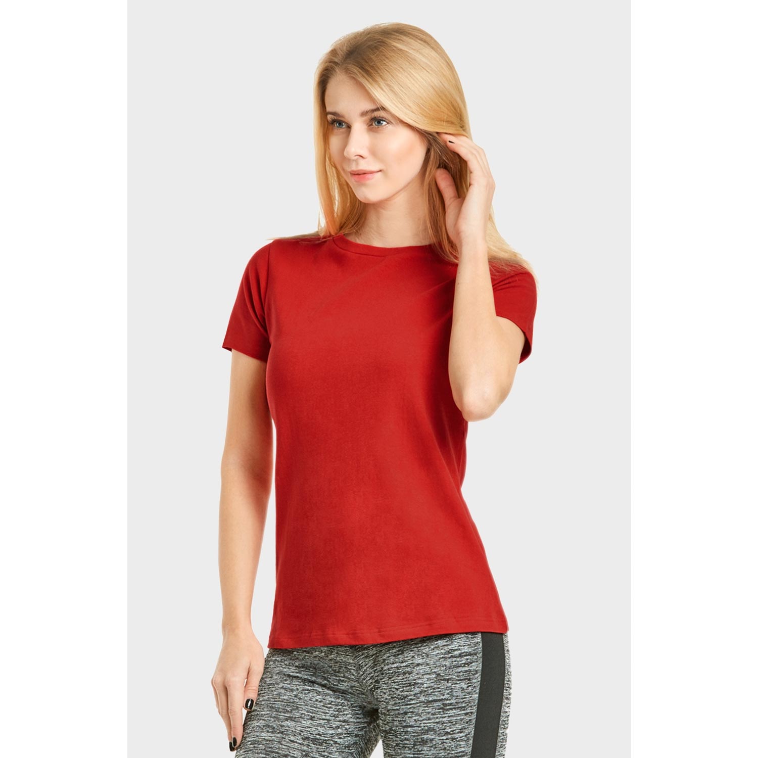 6 Pack Cotton Classic Fit Crew Neck T-Shirt - Ladies 