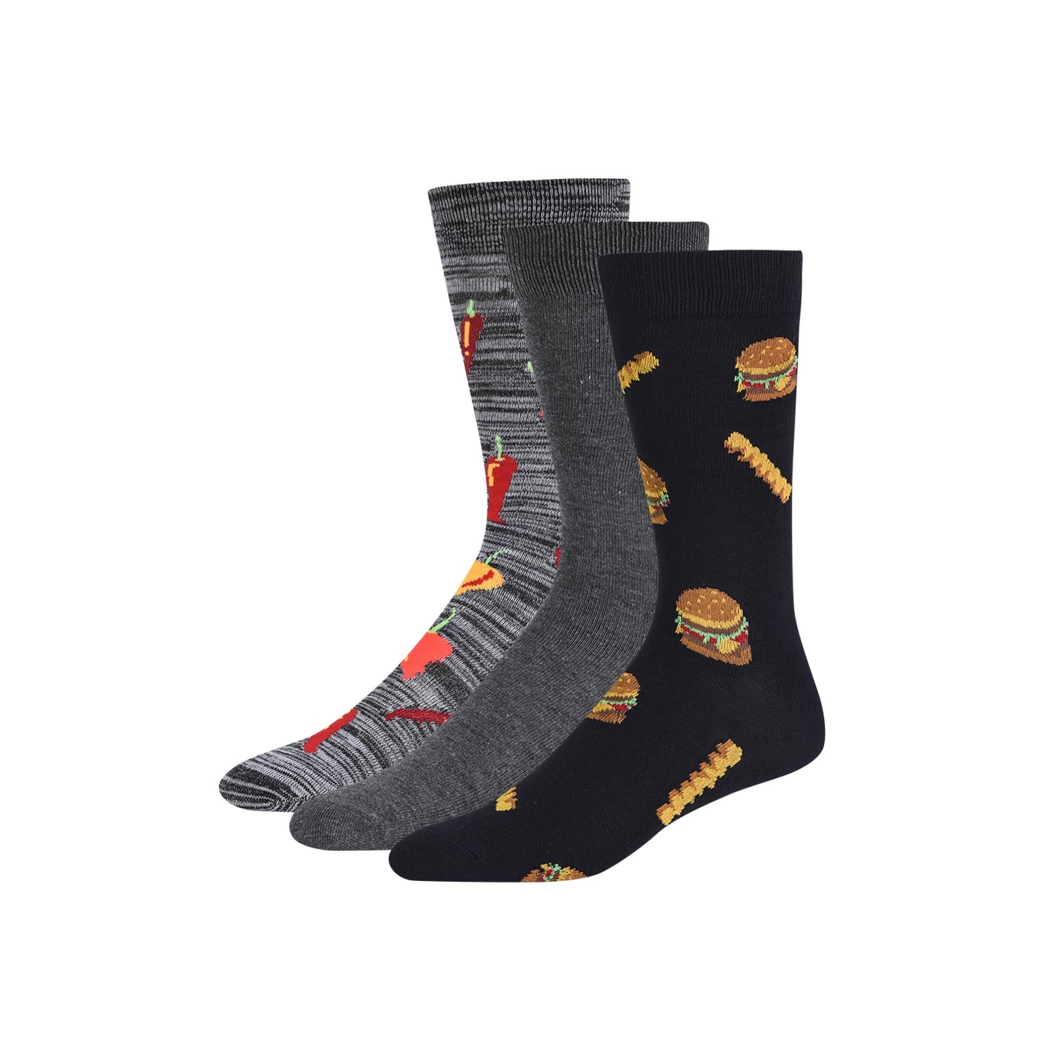 12 Pack Novelty Crew Socks- Men's 