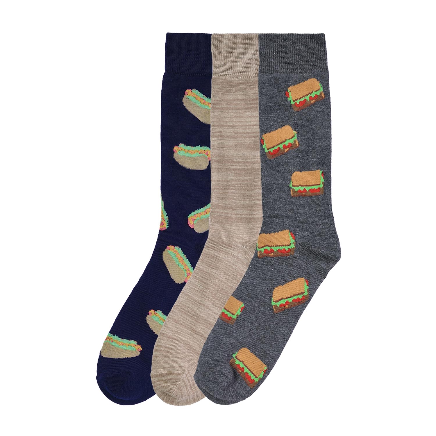 12 Pack Novelty Crew Socks- Men's 