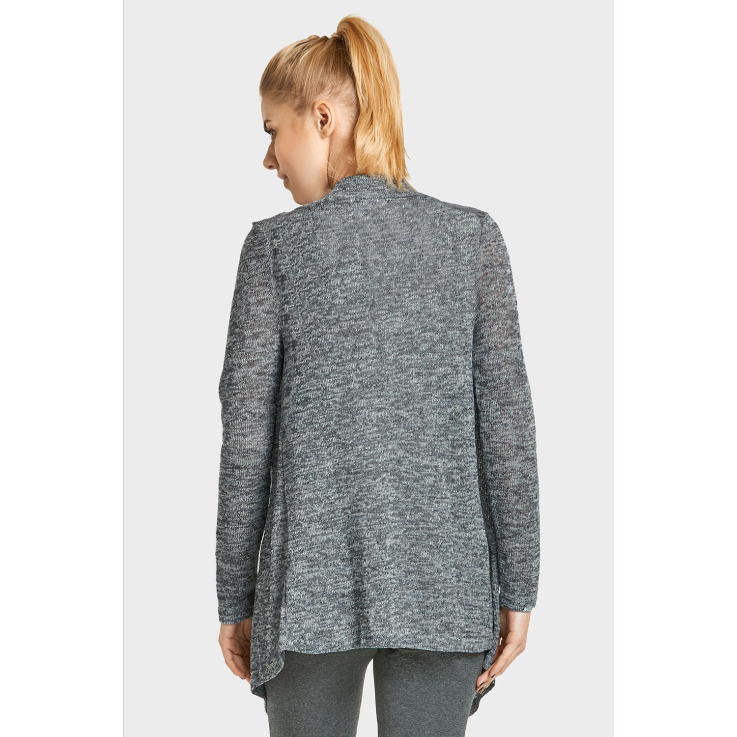 Women's Classic Long Heather Design Cardigan