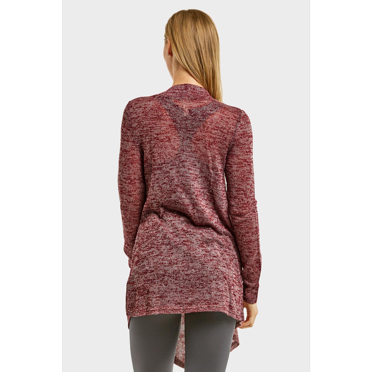 Women's Classic Long Heather Design Cardigan