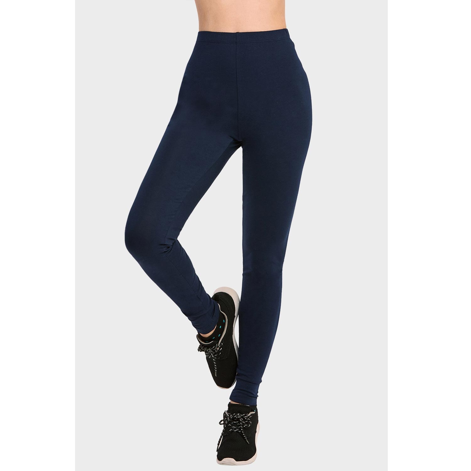 2 Pack Women's Full Length Cotton Leggings