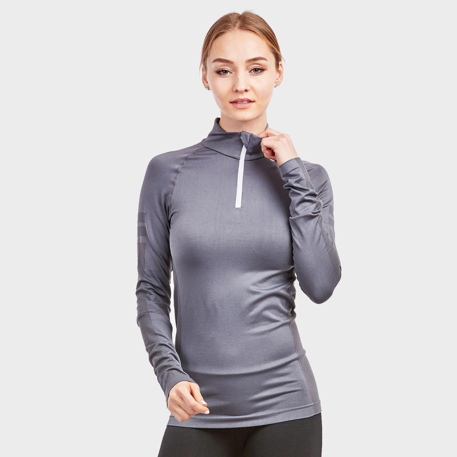 3 Pack Ladies Zip Active Pullover