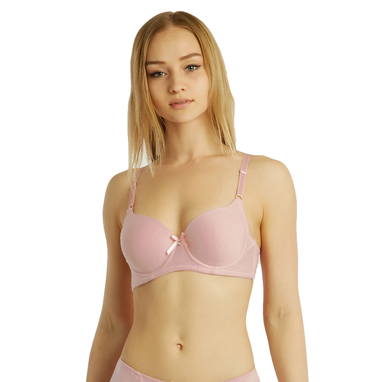 6 Pack ET|TU Ladies Cotton Plain Bra