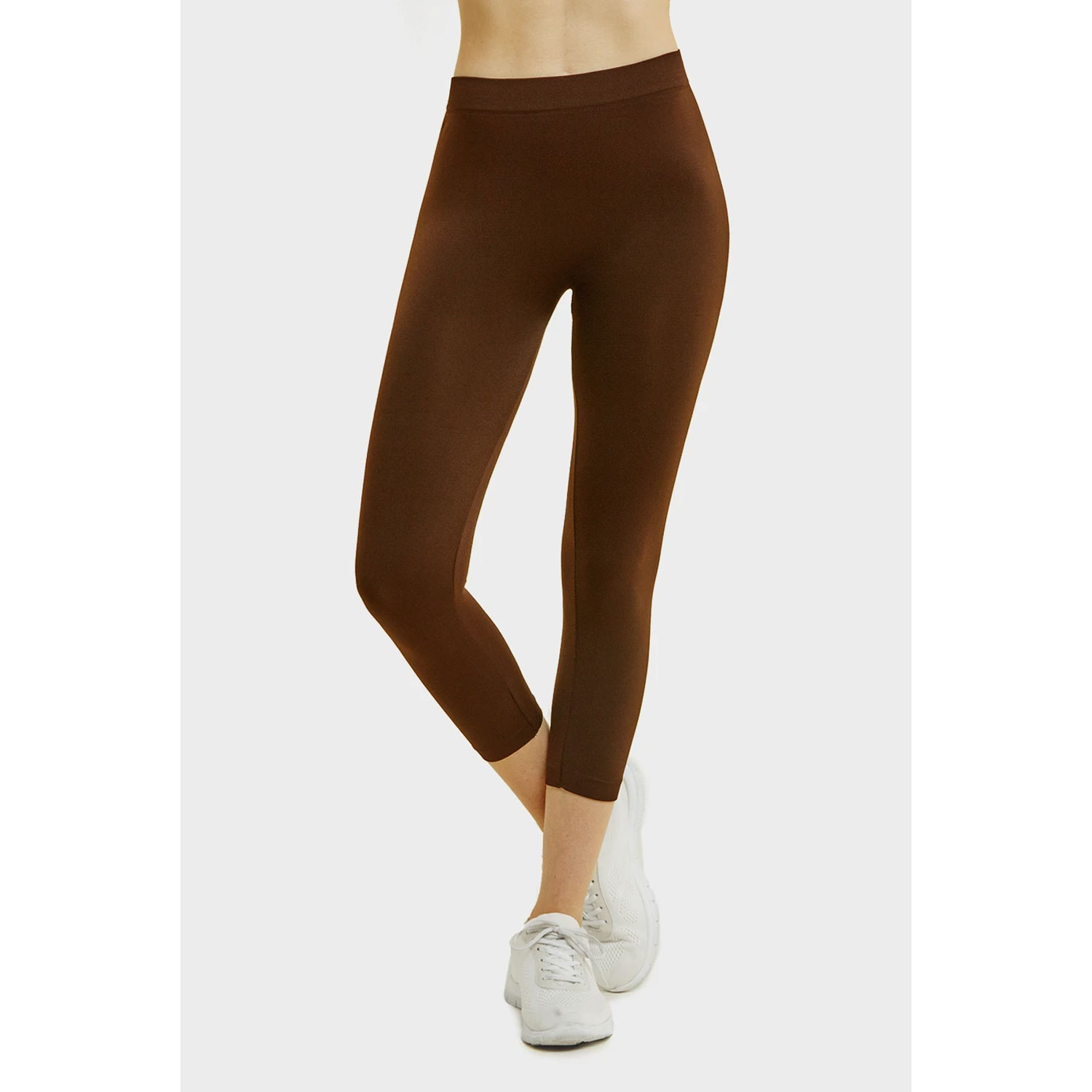 6 Pack Ladies Polyester Capri Leggings