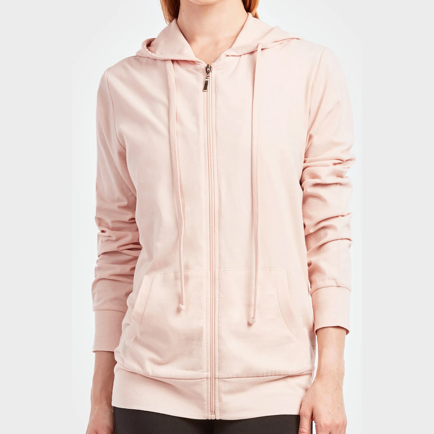 Sofra Ladies Thin Zip-up Hoodie Jacket