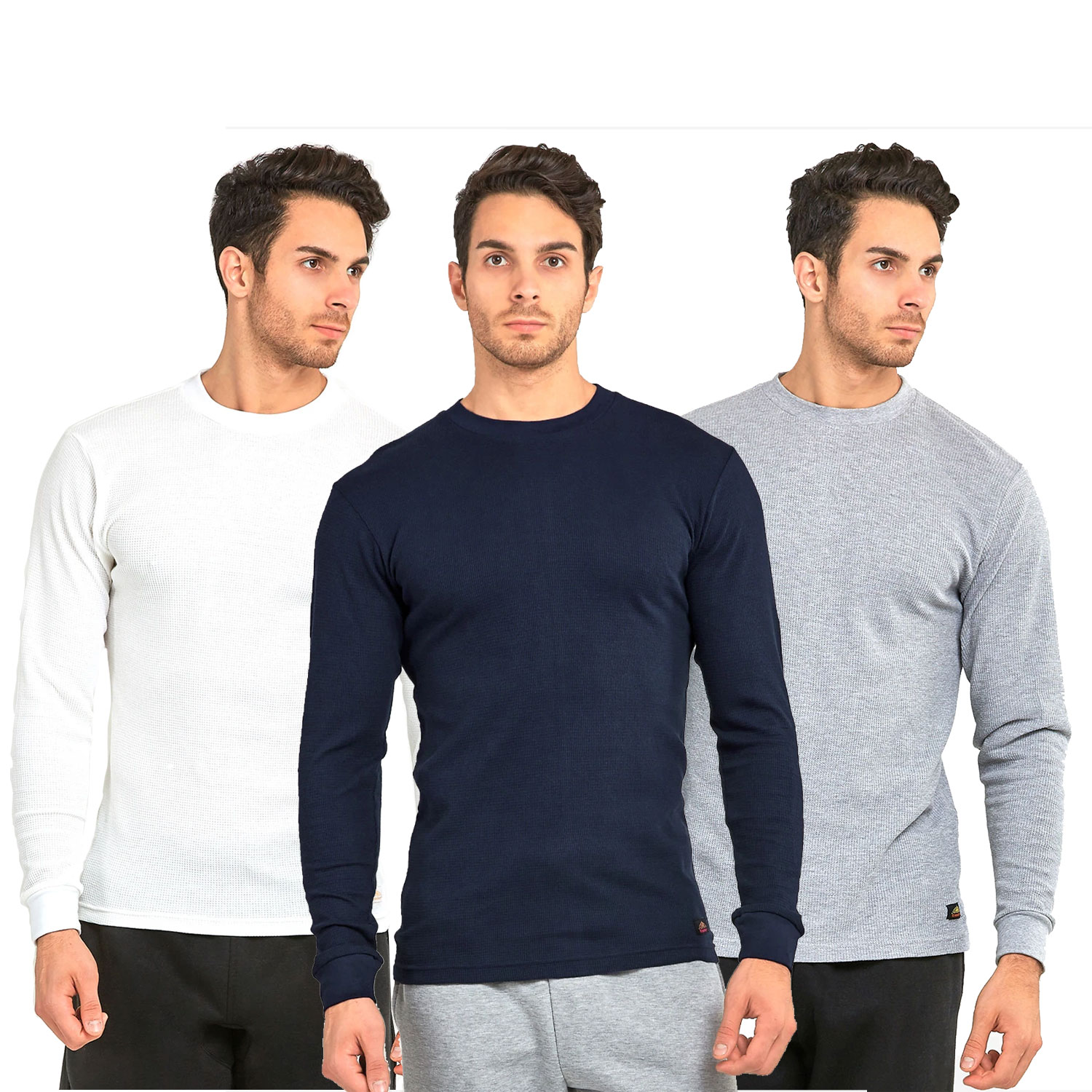 3 Pack Men's Medium Weight Thermal