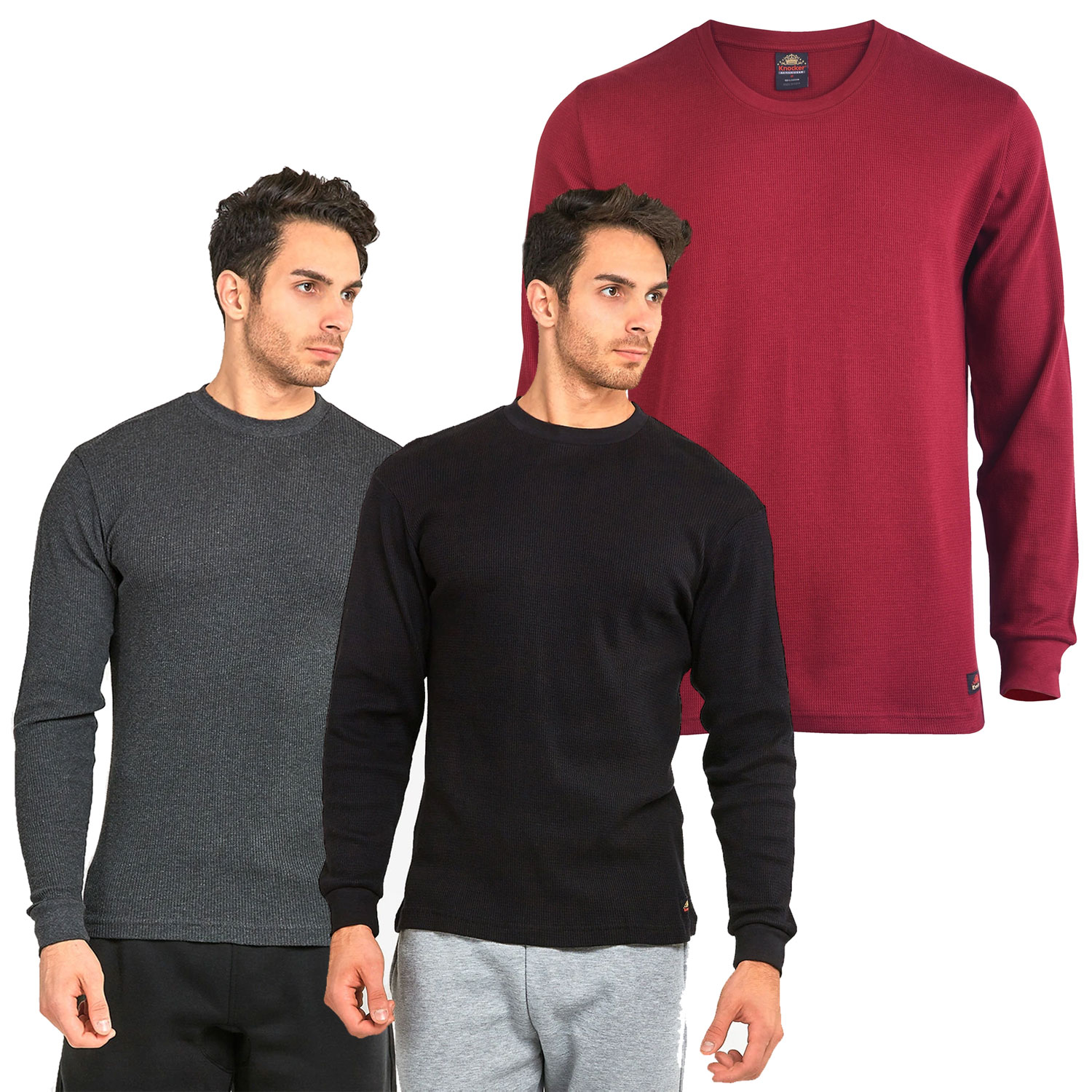 3 Pack Men's Medium Weight Thermal