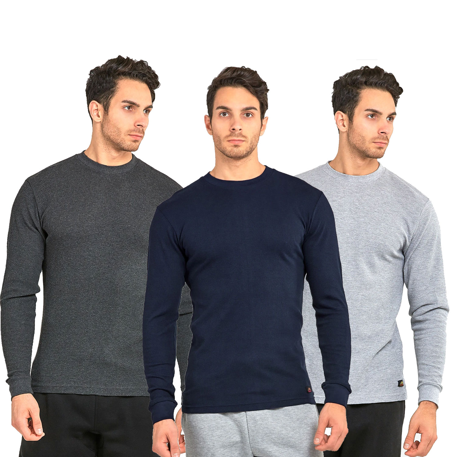 3 Pack Men's Medium Weight Thermal