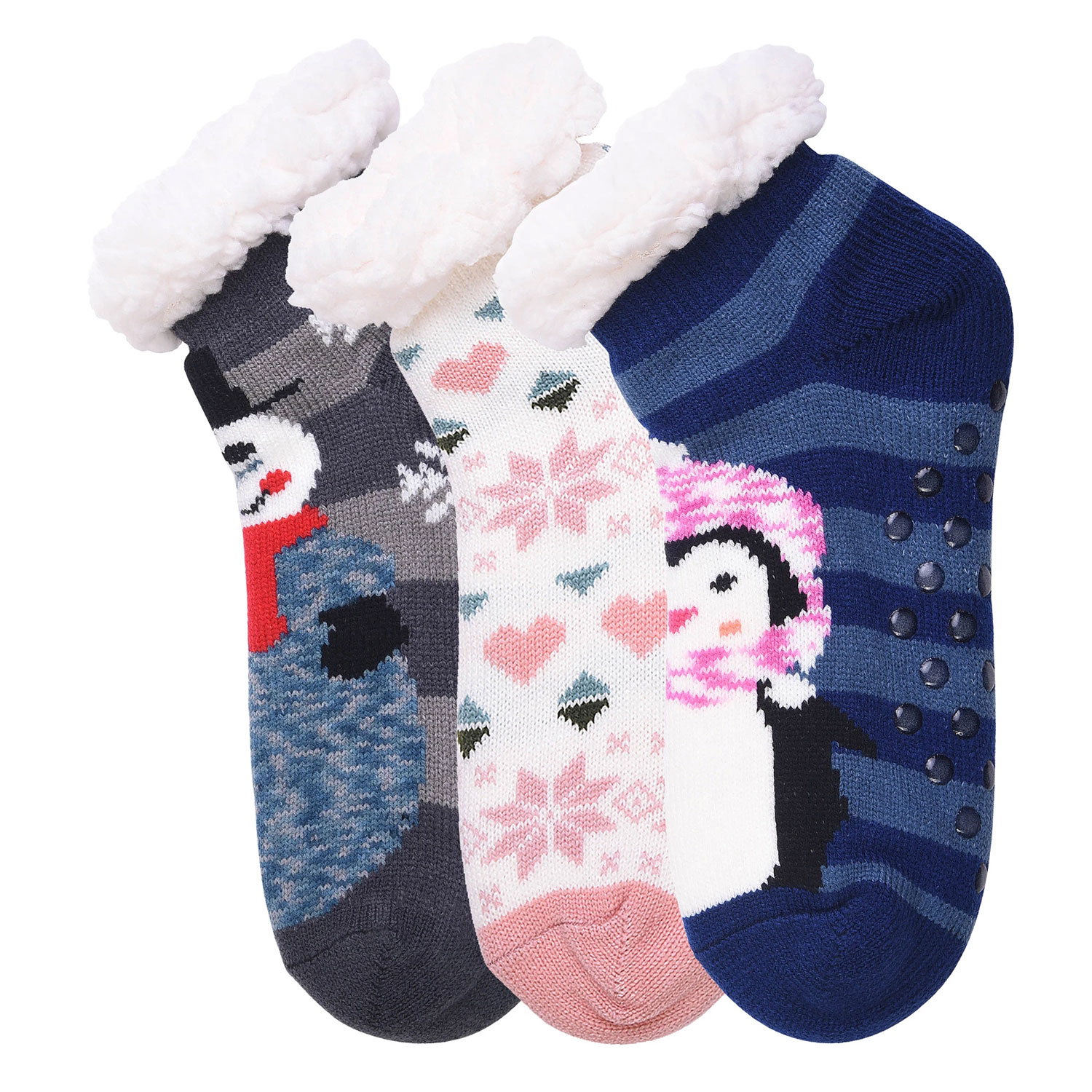 Cozy Duo Layer Crew Socks - 3 Pairs