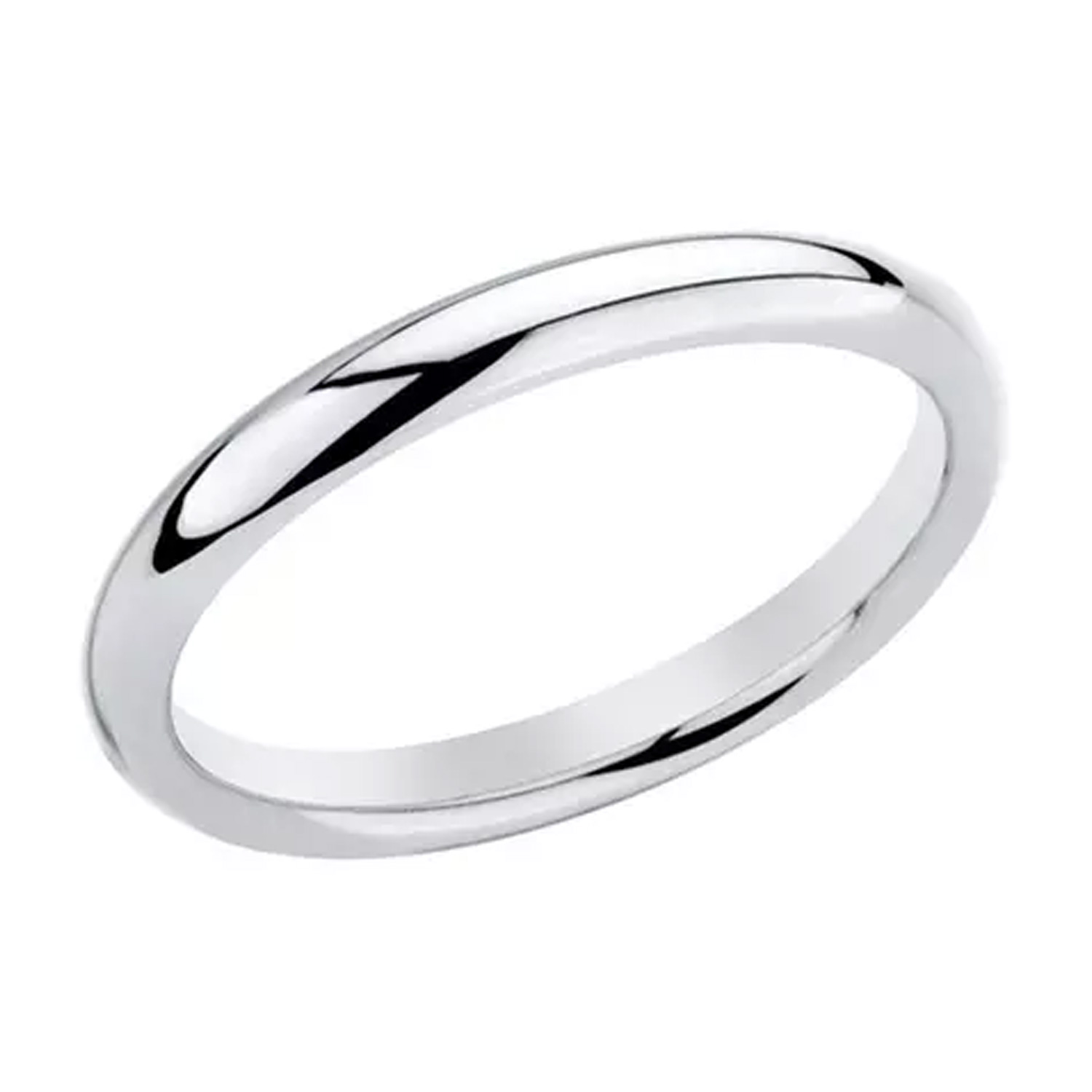 Anti-Tarnished High Polished Plain 3.5M Wedding Unisex Band