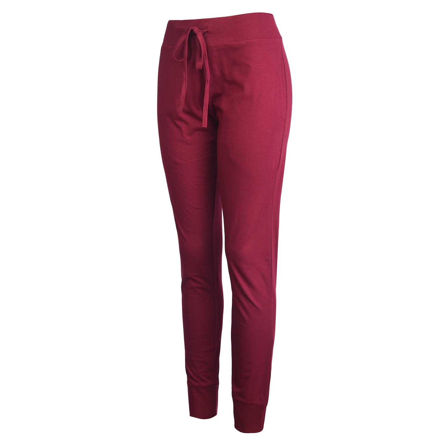 Ladies Cotton Lightweight Jogger Pants With Pockets