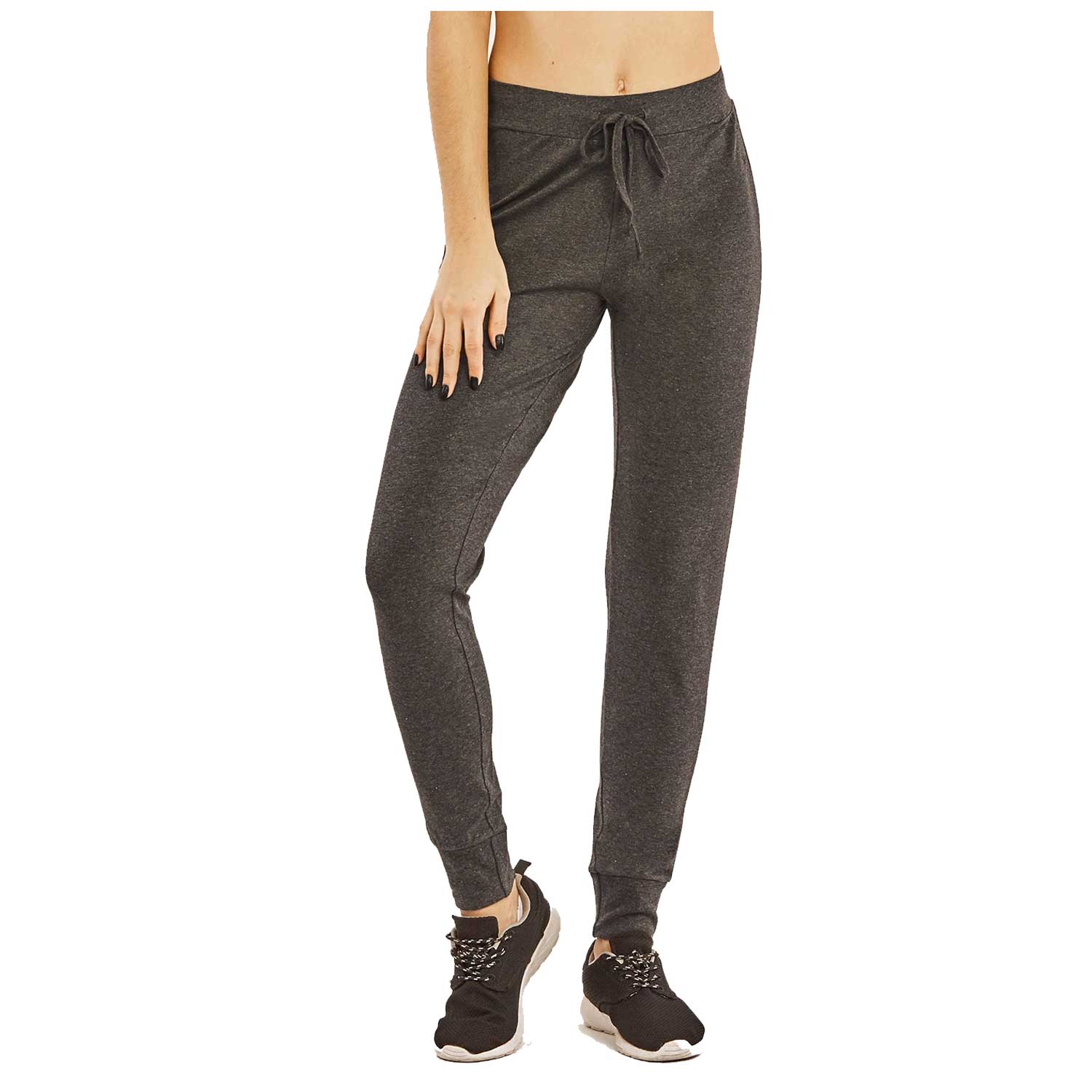 Ladies Cotton Lightweight Jogger Pants With Pockets