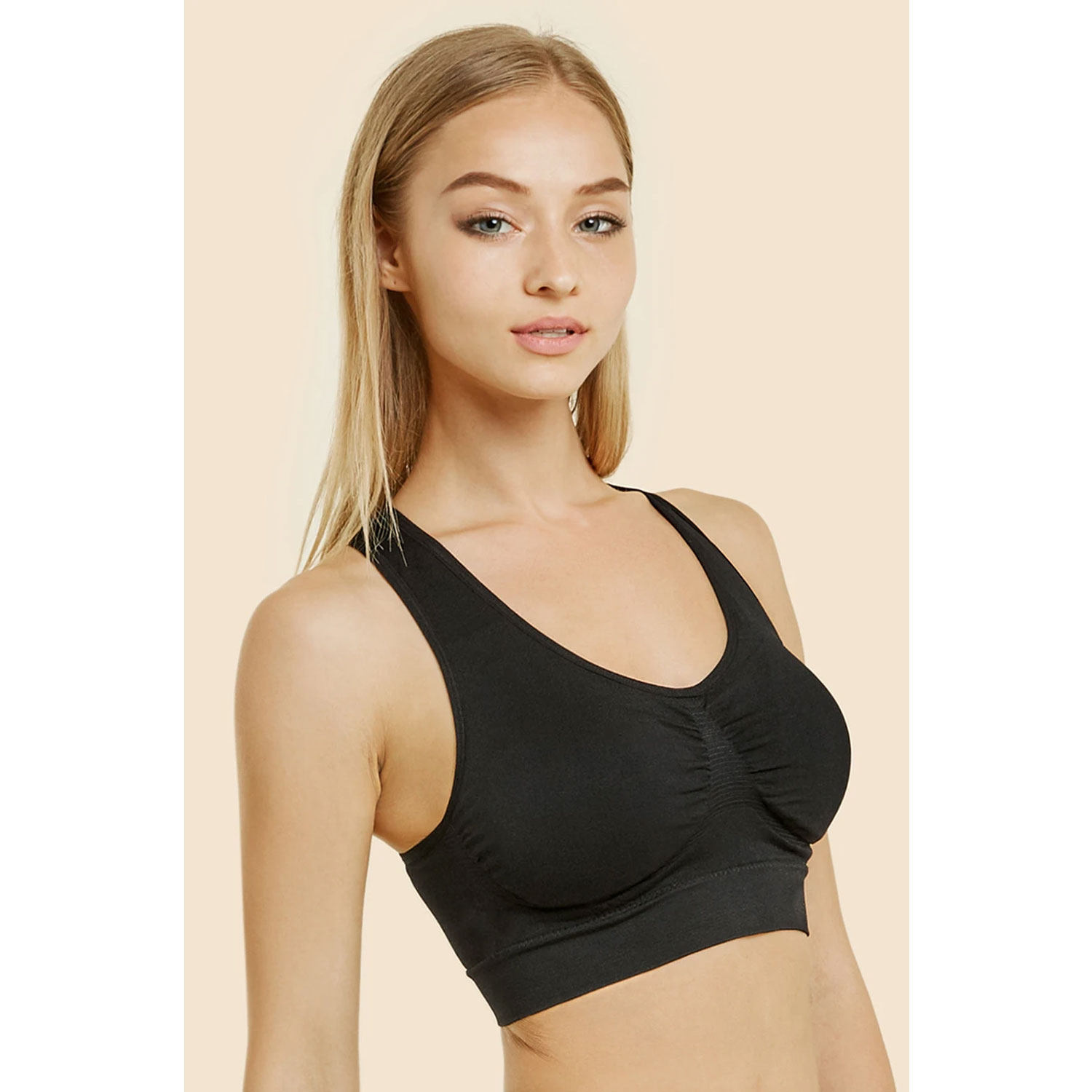  Sofra Women's Sports Bras 6 Pack