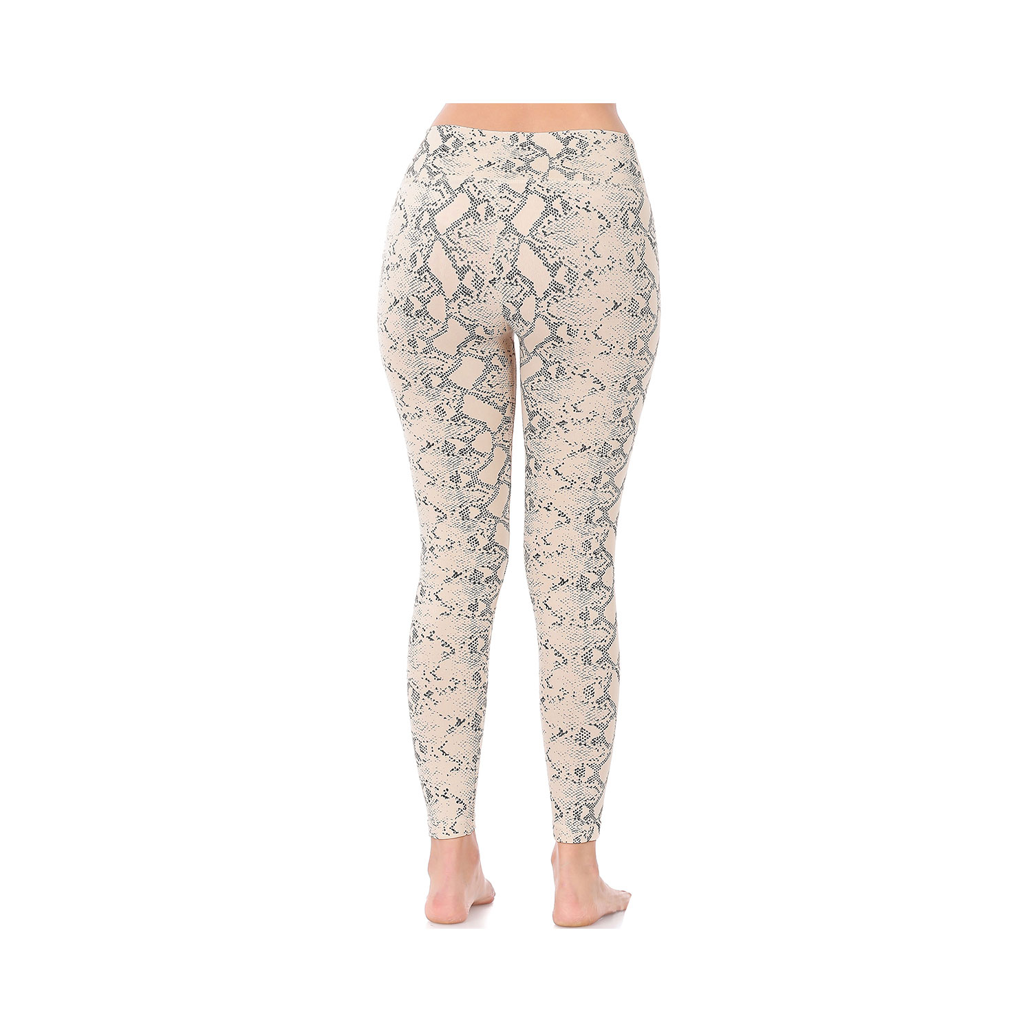  Snake Print Fleece Leggings 3 Pack