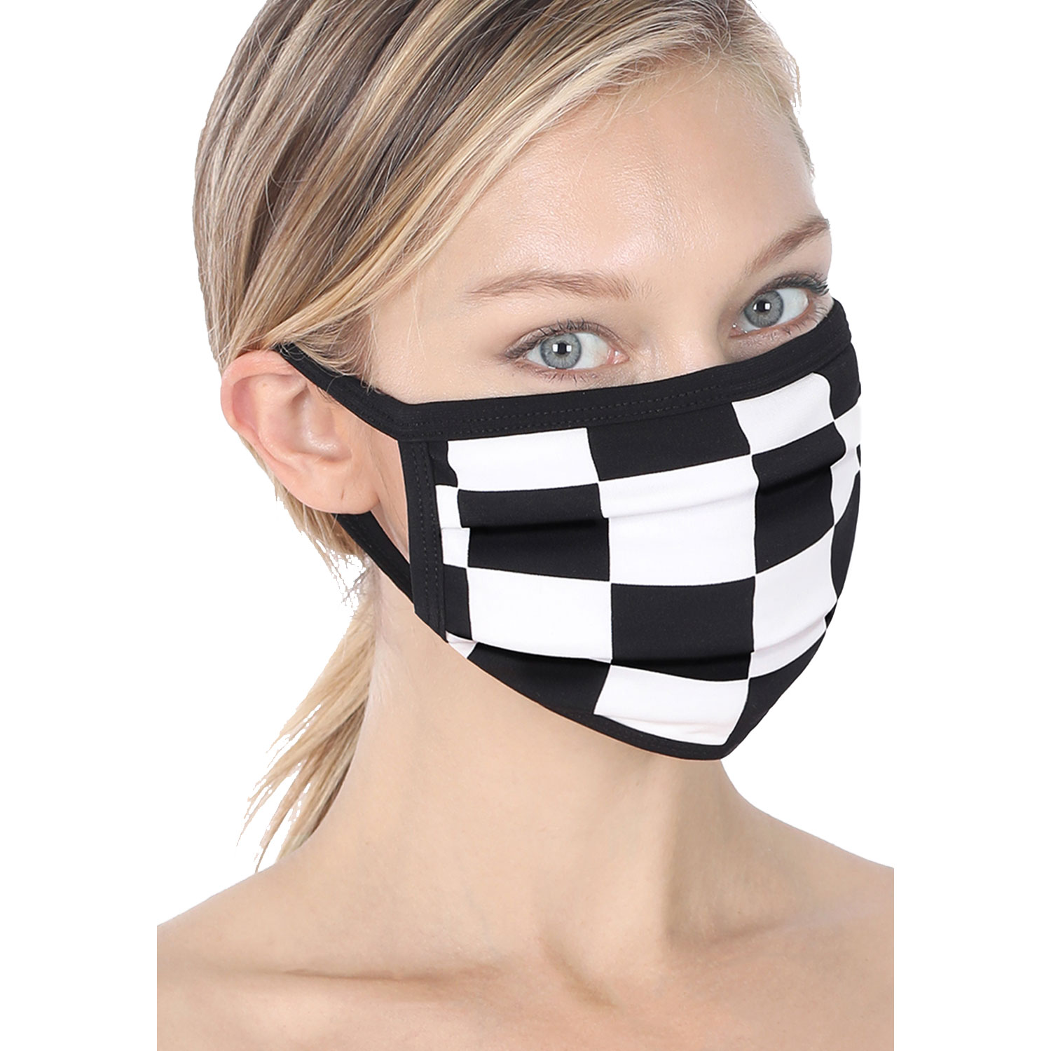 5 Pack Checkers Washable Mask