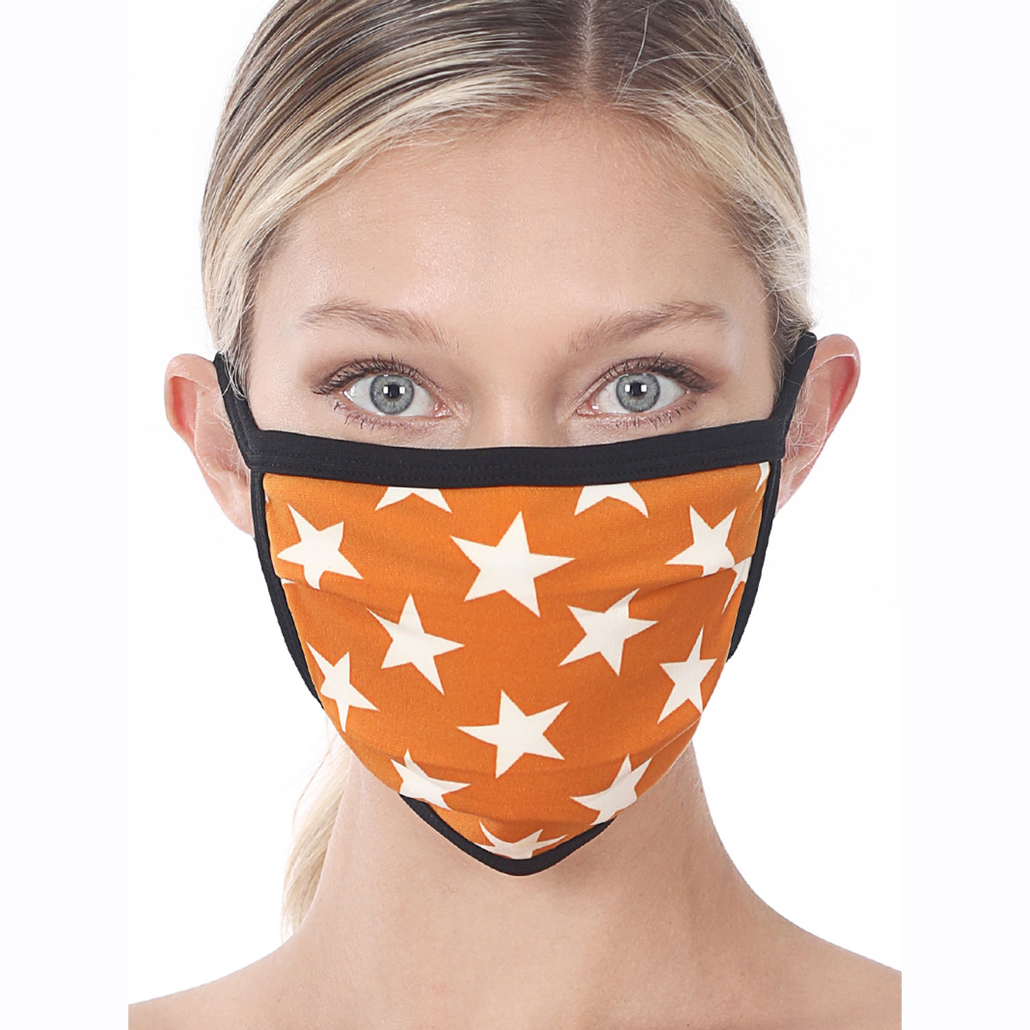 12 Pack Star Print Washable Poly And Cotton Mask