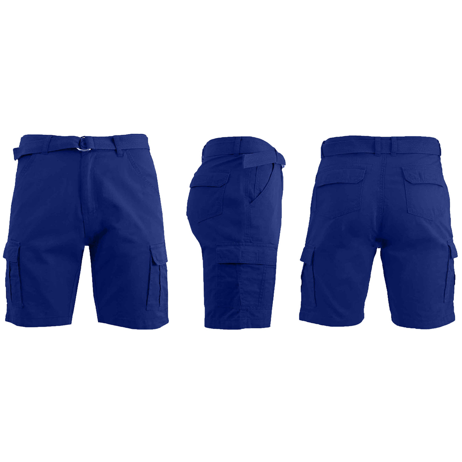 Men's Cotton Chino Shorts with Belt Sizes 30-42