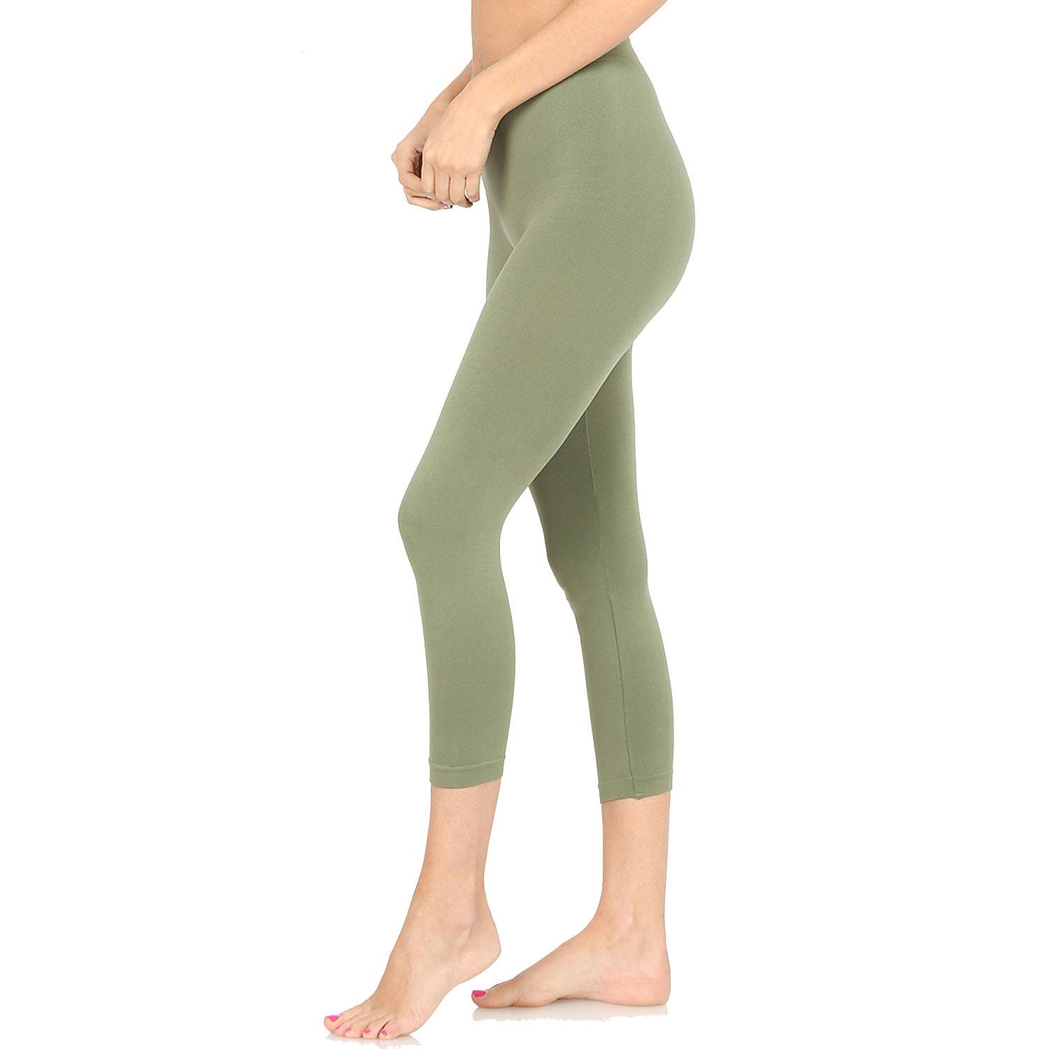 6 Pack Seamless Classic Capri Leggings