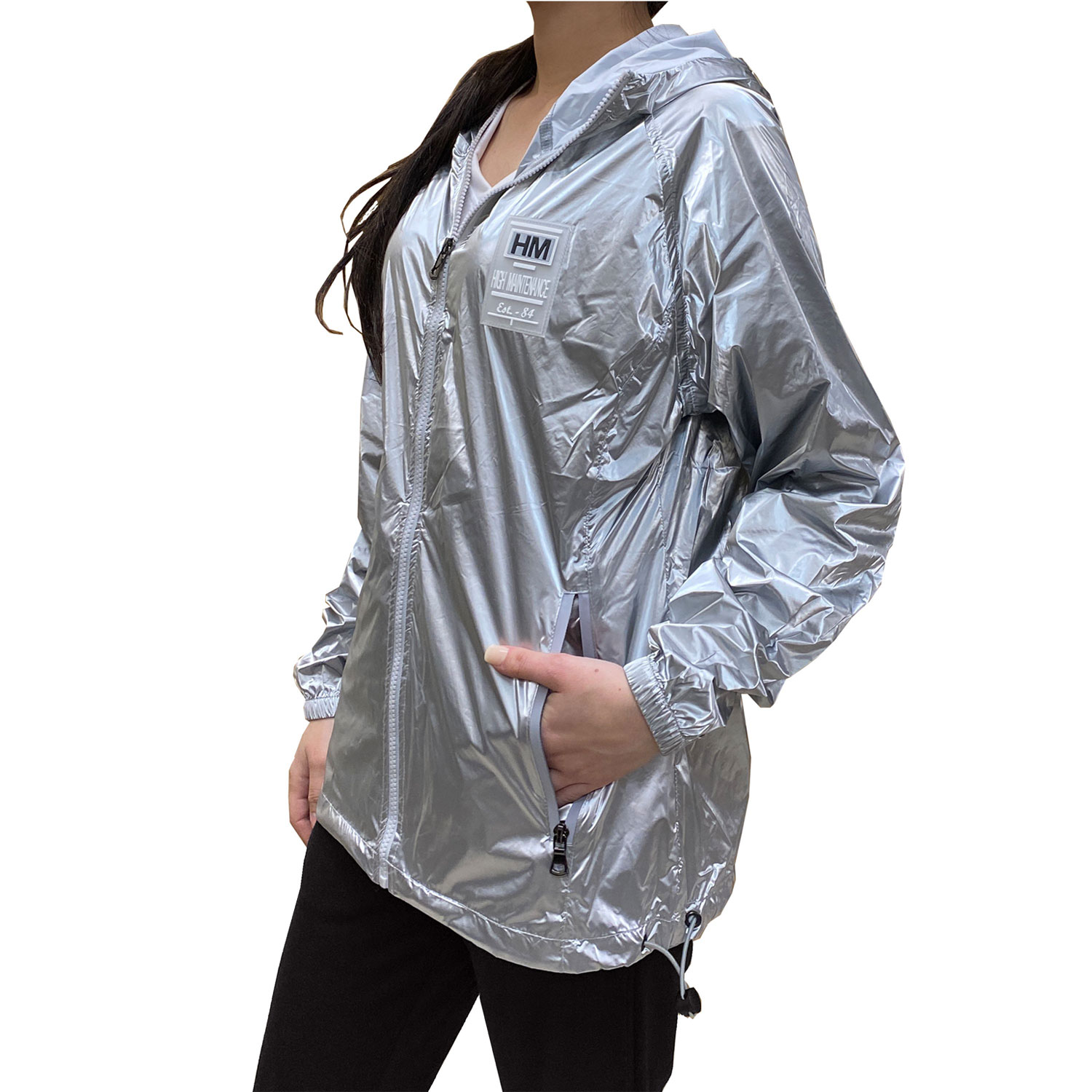 Women's Hooded Fashion Windbreaker