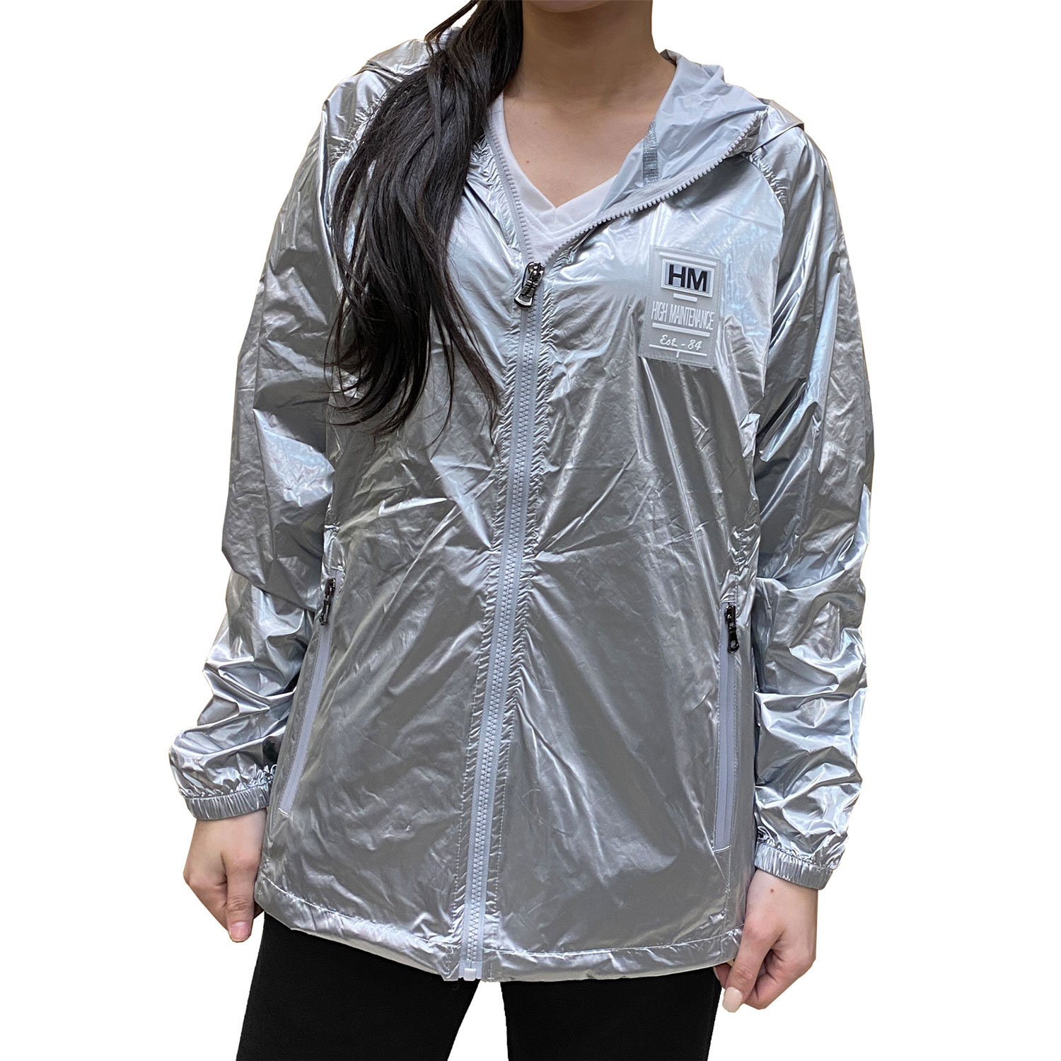 Women's Hooded Fashion Windbreaker