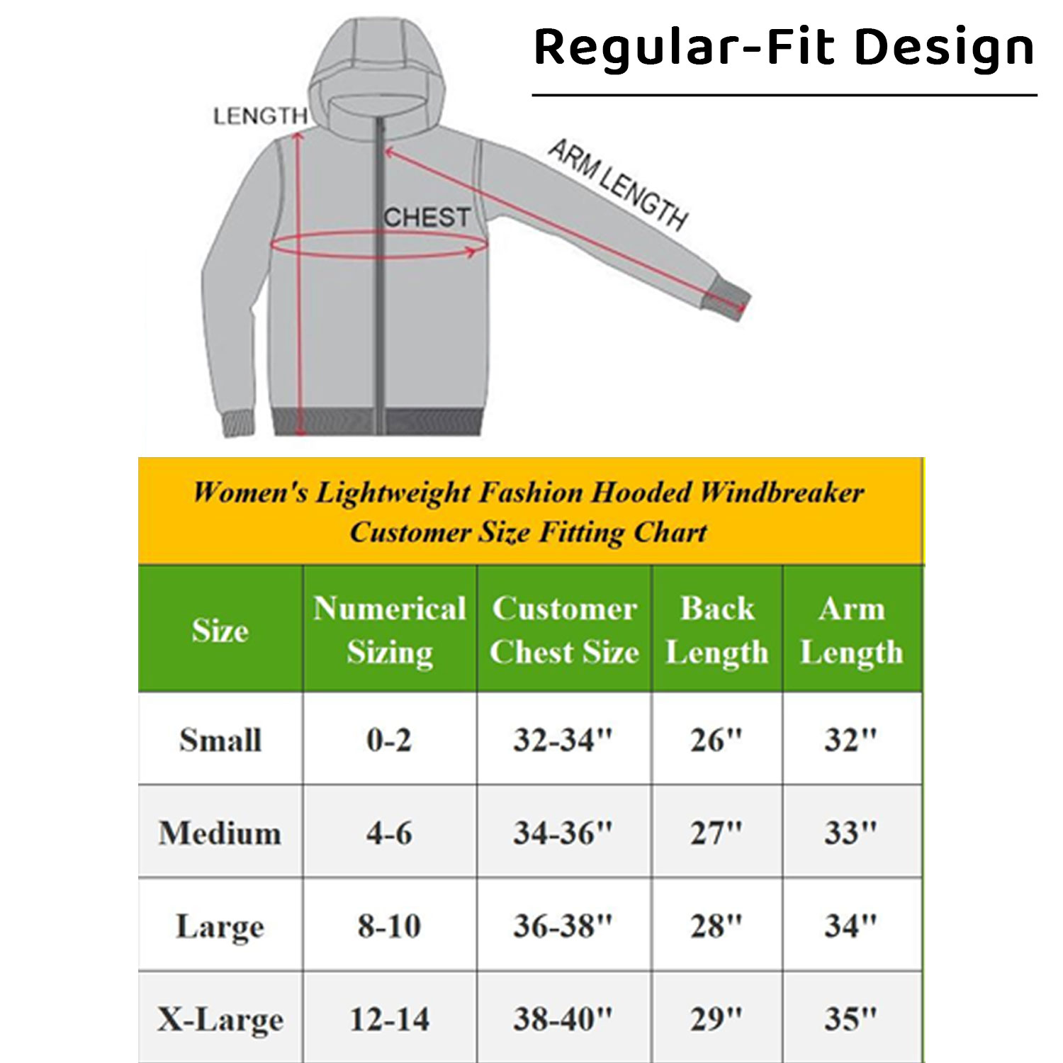 Women's Hooded Fashion Windbreaker