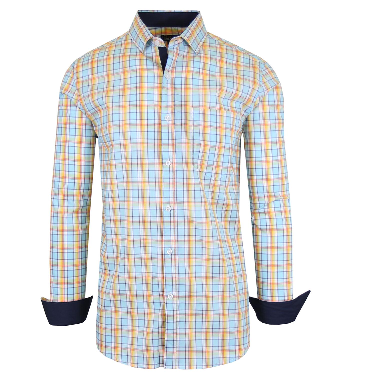 Men's Long Sleeve Printed Stretch Dress Shirts