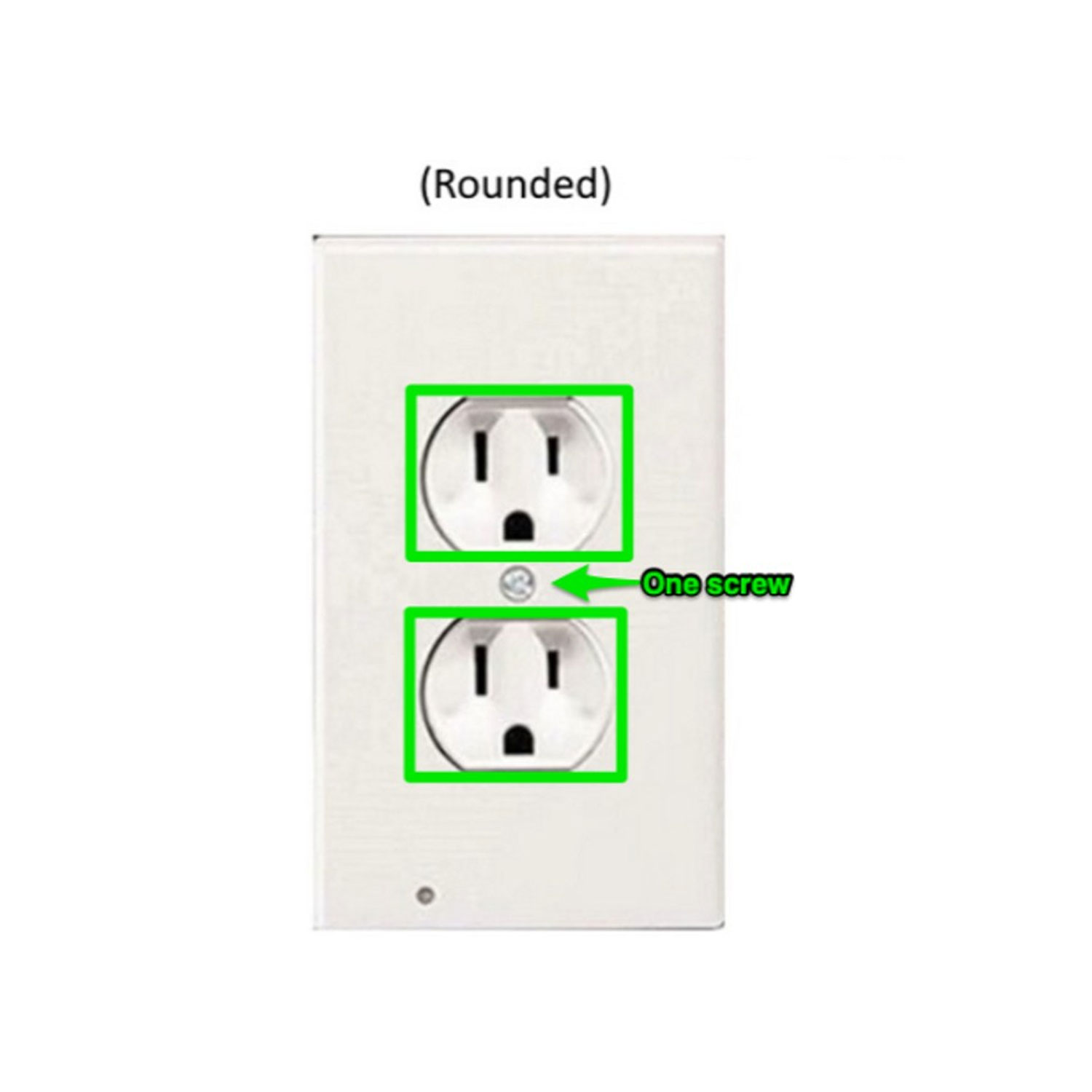 5 Pack Outlet Cover With Built In LED Night Lights