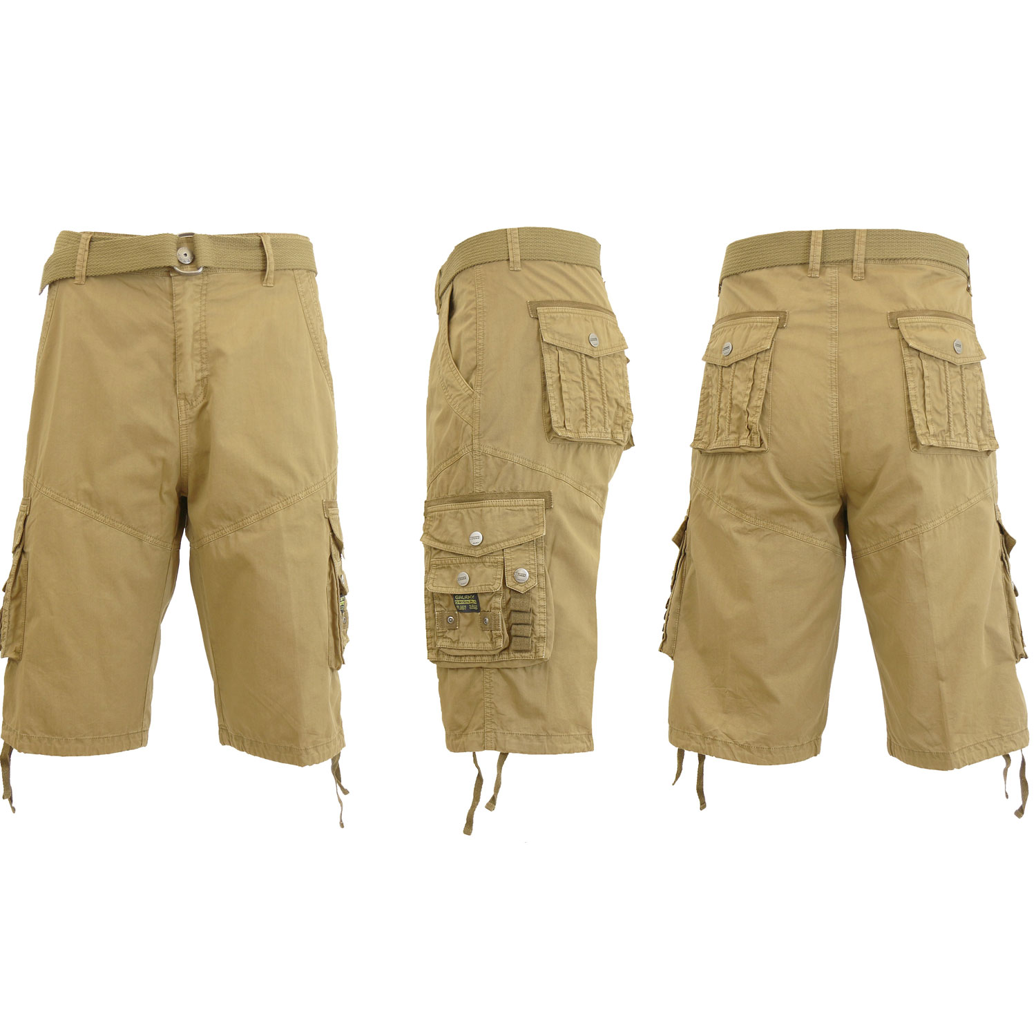 Men's Cargo Shorts With Belt