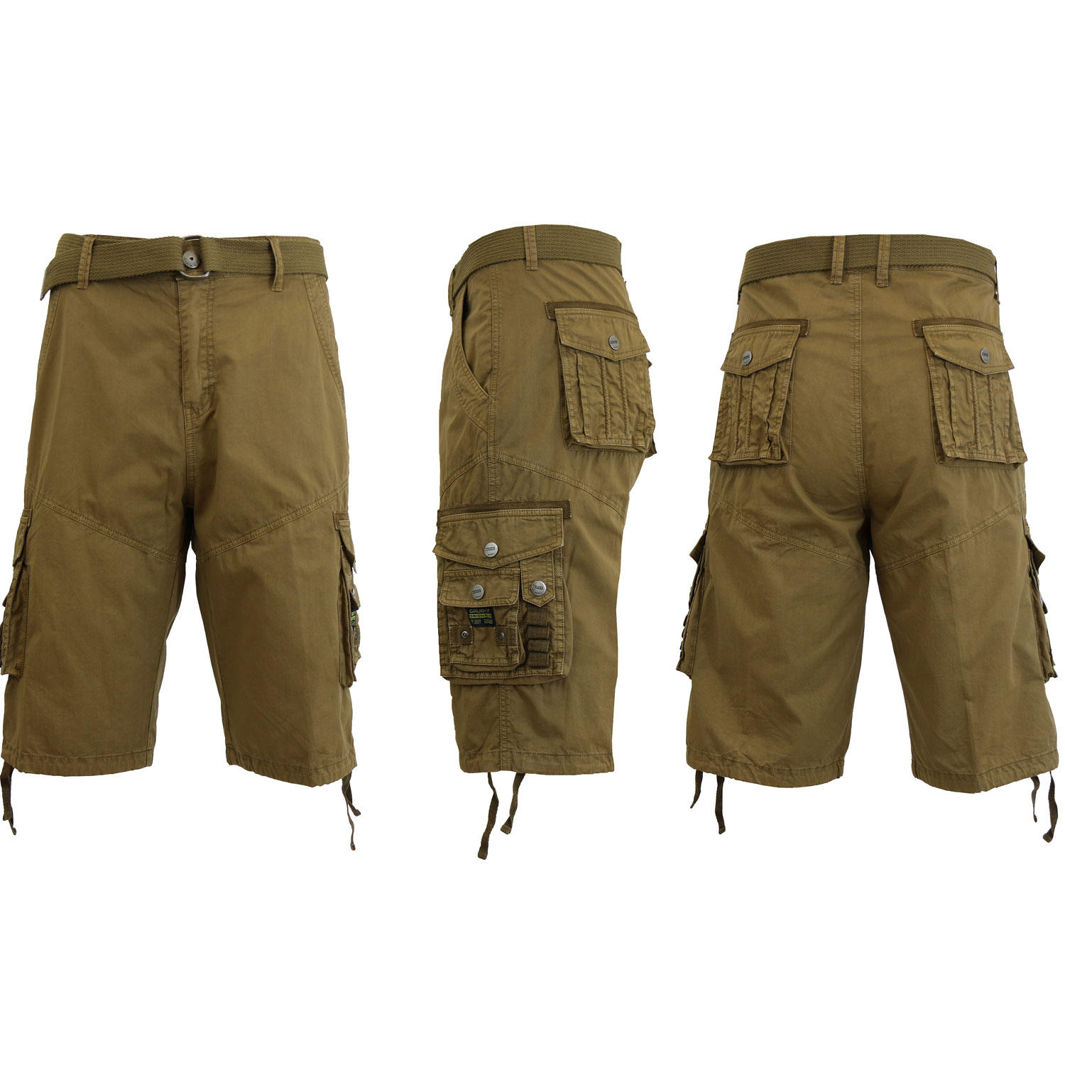 Men's Cargo Shorts With Belt