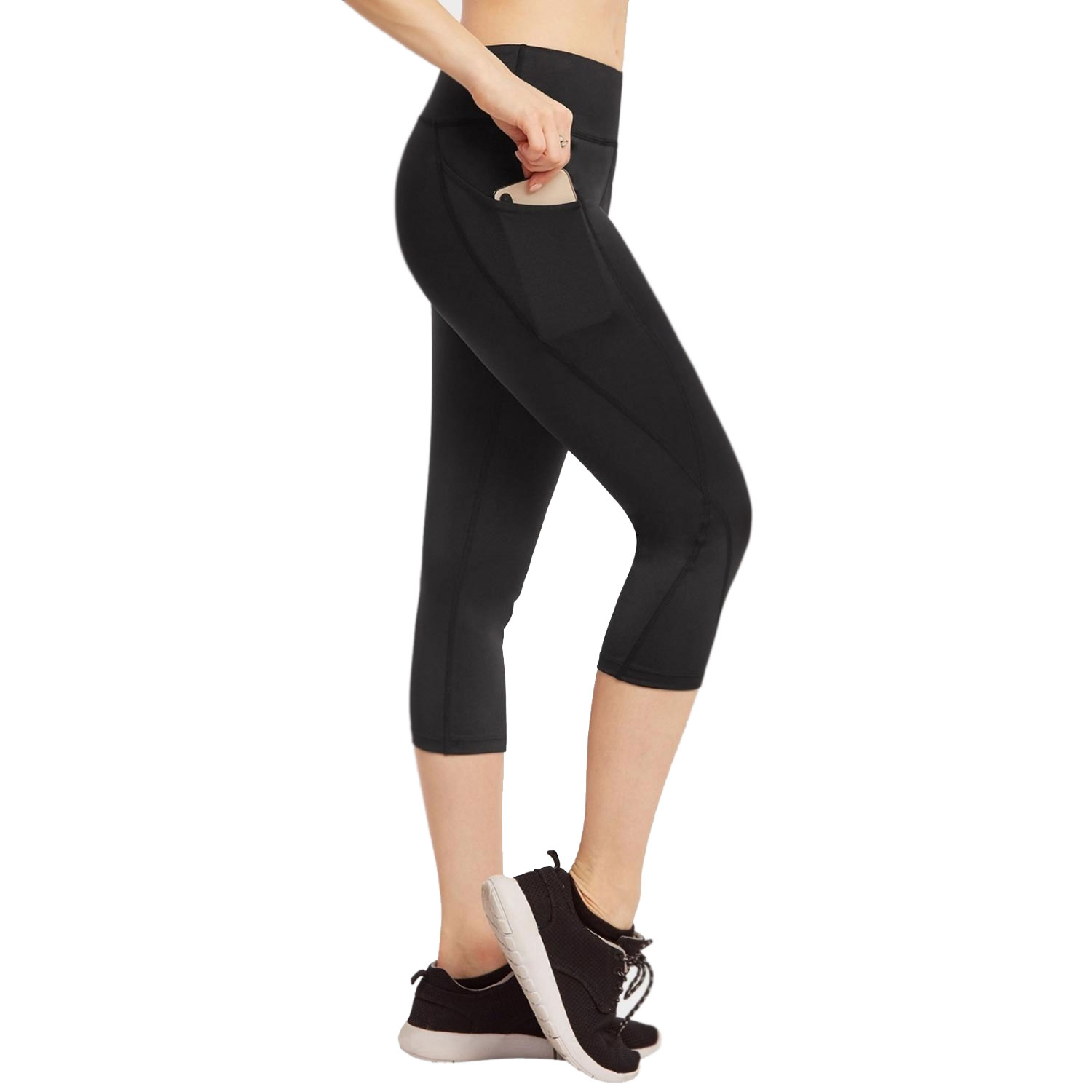 2 Pack Ladies Athletic Capri Legging