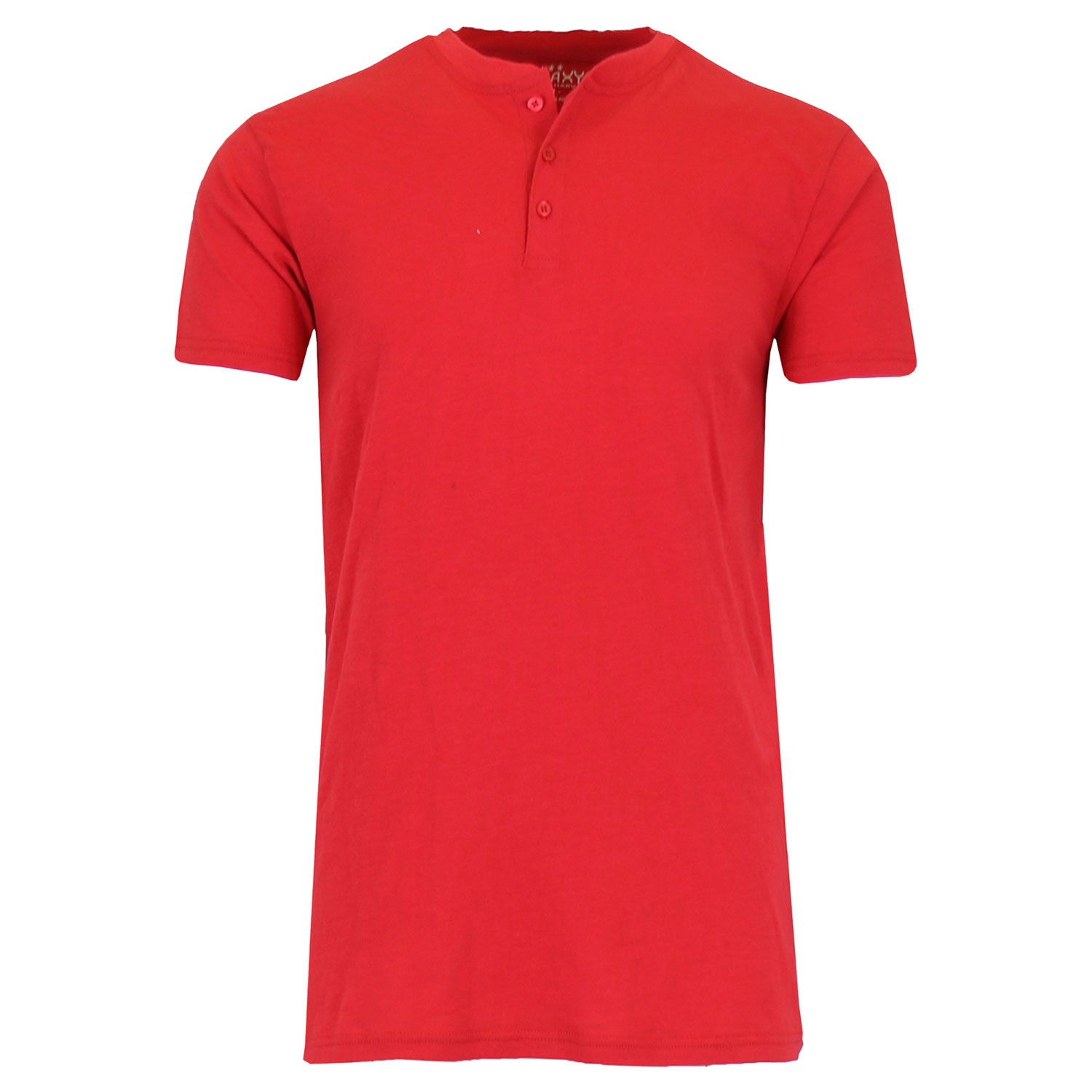 Men's Slim Fitting Short Sleeve Henley Slub Tee