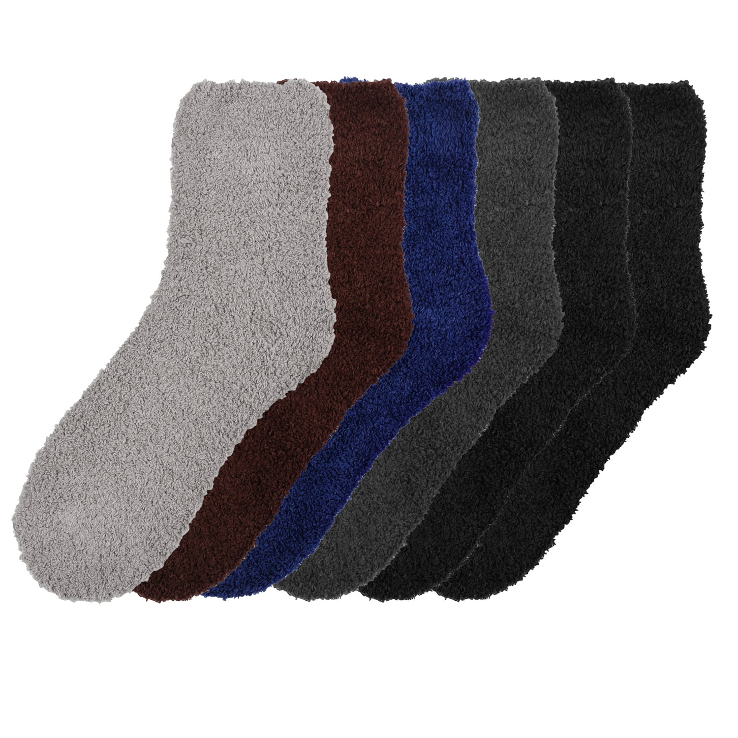 6 Pack Ladies Plush Soft Socks