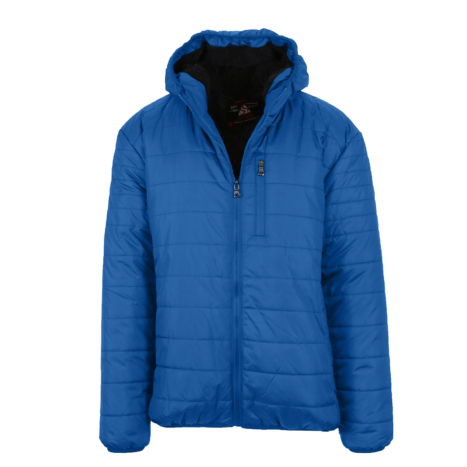 Men's Sherpa-Lined Hooded Puffer Jacket