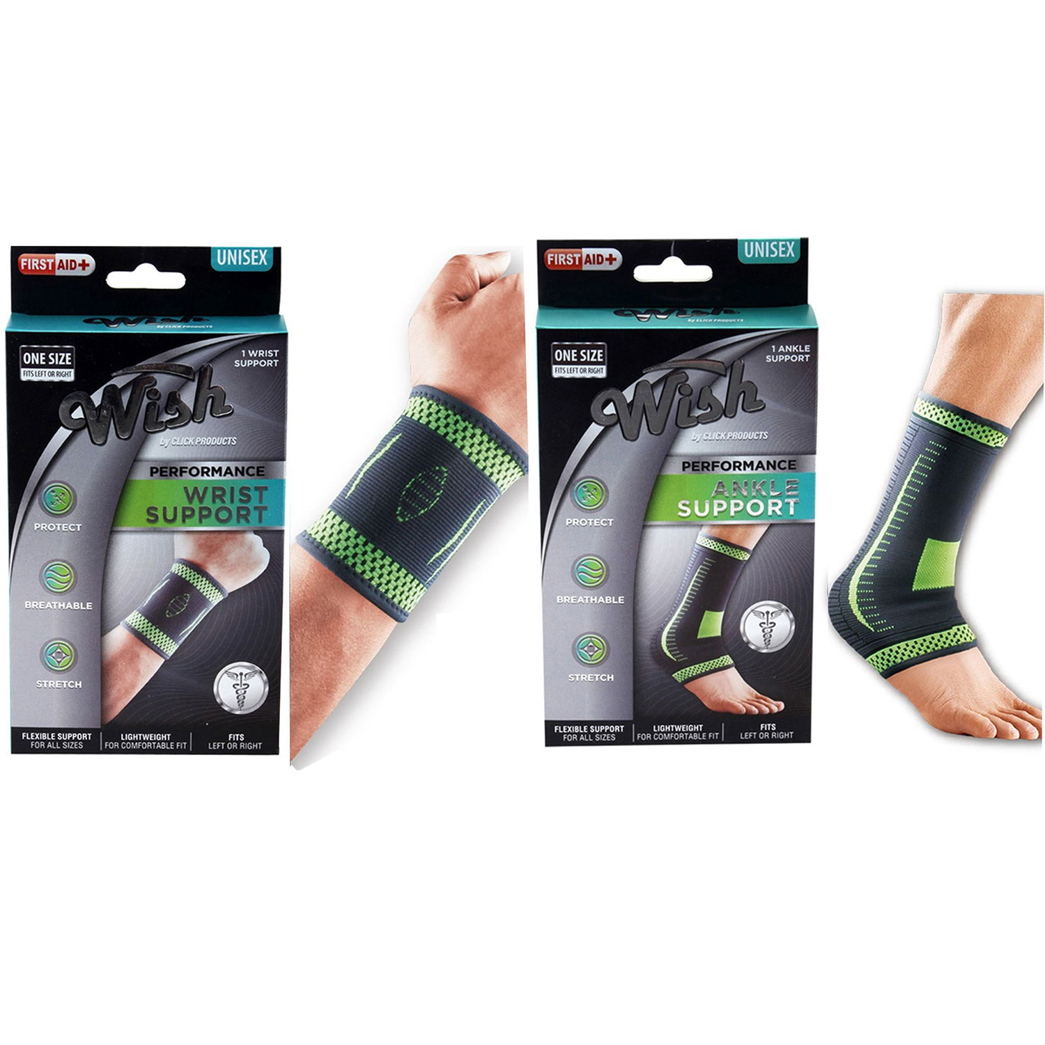 Flexible Stretch Joint Compression Sleeve Support Brace 1 And 2 Packs