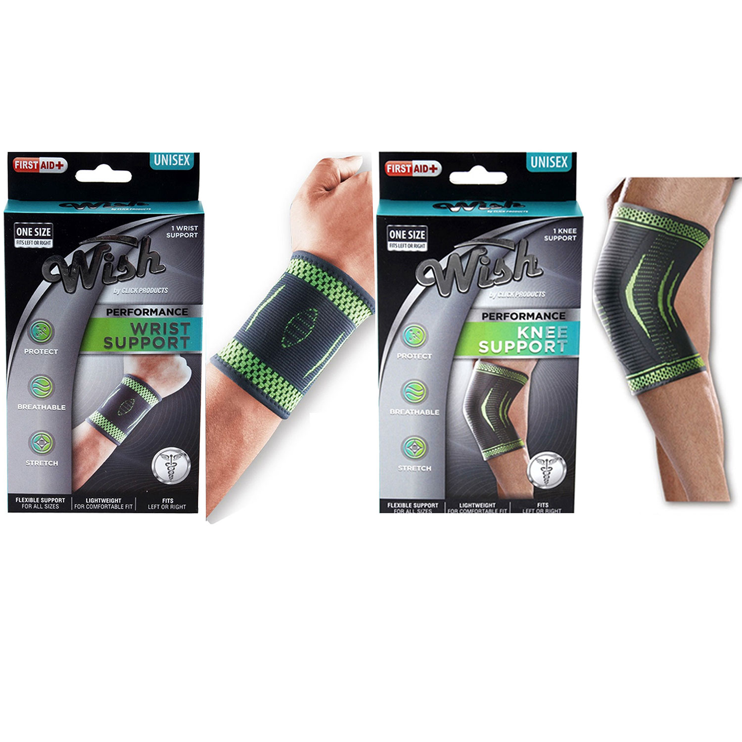 Flexible Stretch Joint Compression Sleeve Support Brace 1 And 2 Packs