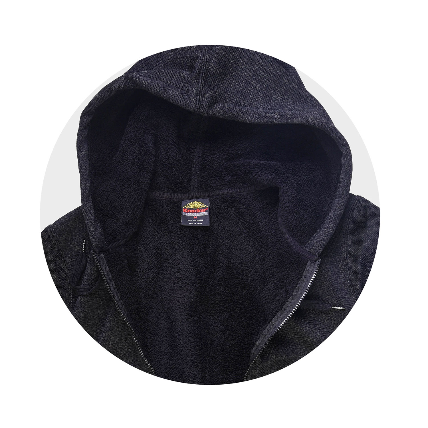 Men's Sherpa Fleece Zipper Hoodie