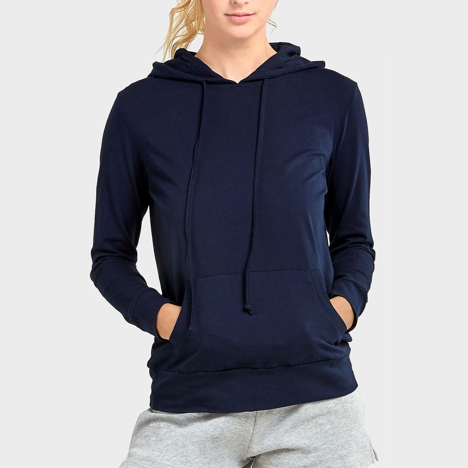 Ladies Thin Pullover Hoodie