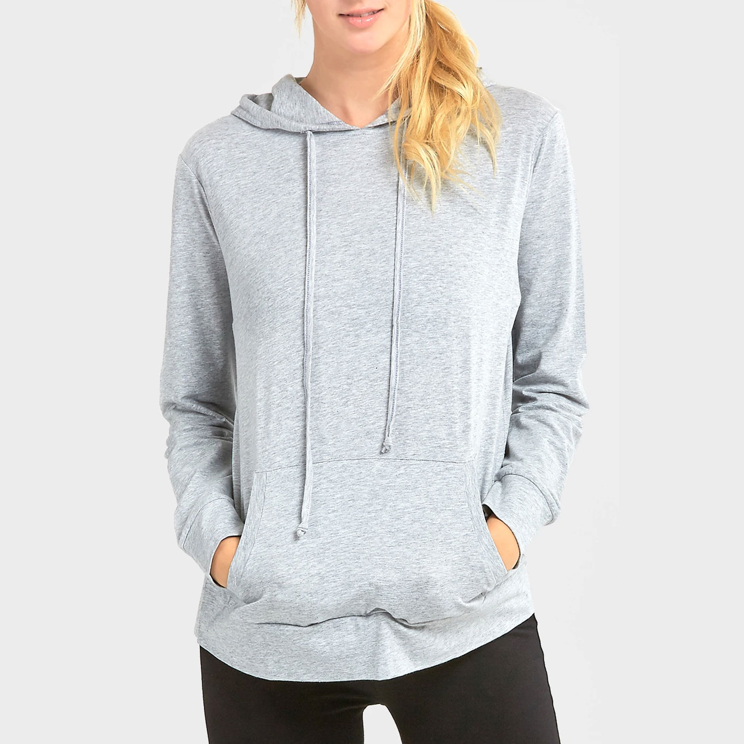 Ladies Thin Pullover Hoodie